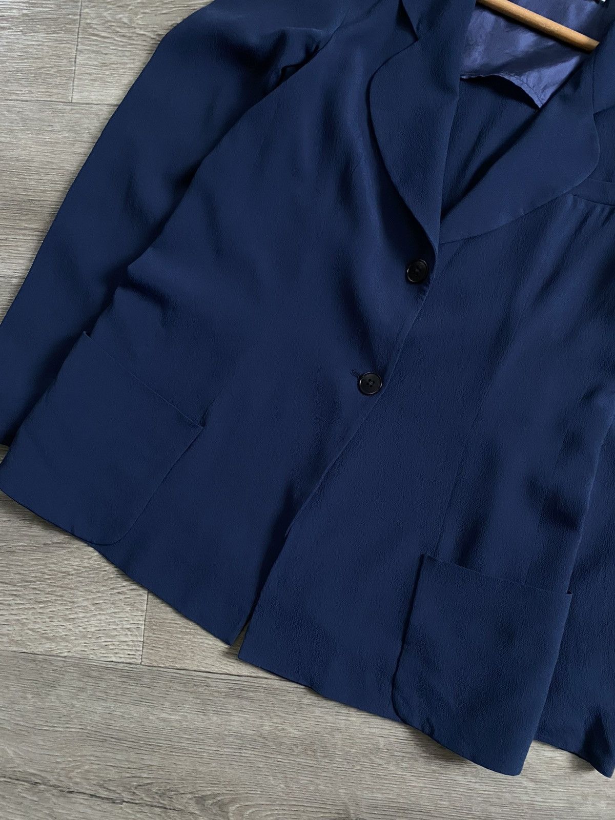 Jil Sander 🫧JIL SANDER SILK BLAZER Vintage Raf Simons Era Size XS / US 0-2 / IT 36-38 - 3 Thumbnail