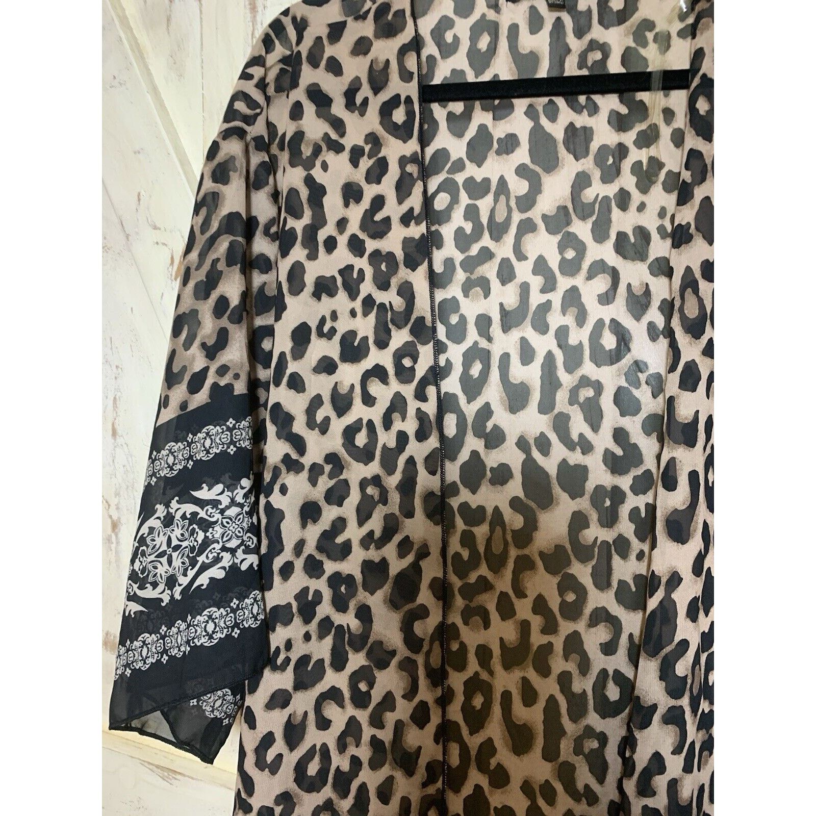 Indigo Always Indigo Kimono Style Top Cheetah Print Size L New Size L / US 10 / IT 46 - 4 Thumbnail