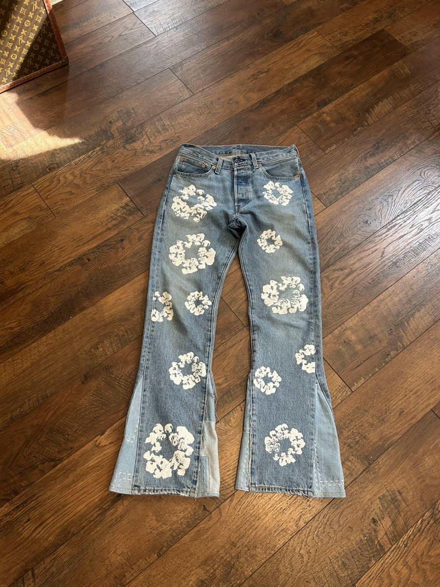 DENIM TEARS × Levi's Denim Tears 501 Levi’s Custom Flared Size US 30 / EU 46 - 2 Thumbnail