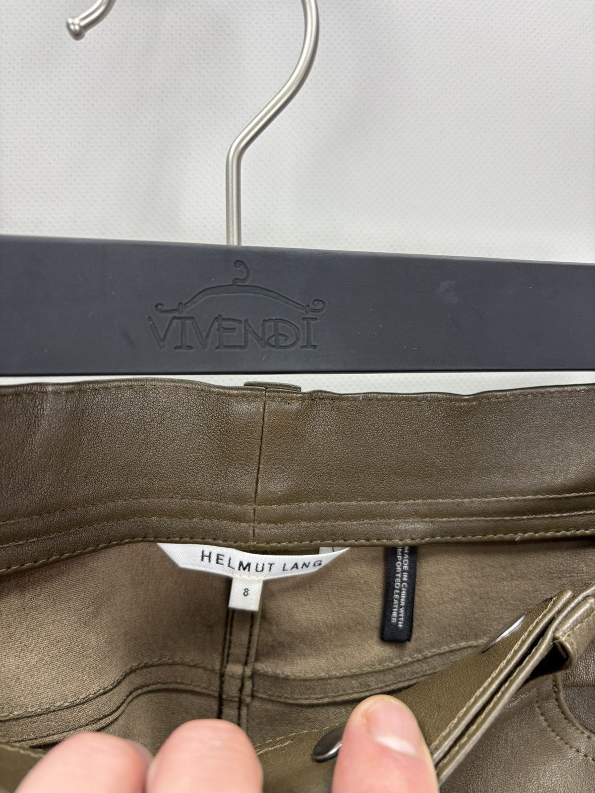 Helmut Lang Womens leather pants Helmut Lang Size 8 Color Brown Size 26" / US 2 / IT 38 - 8 Thumbnail