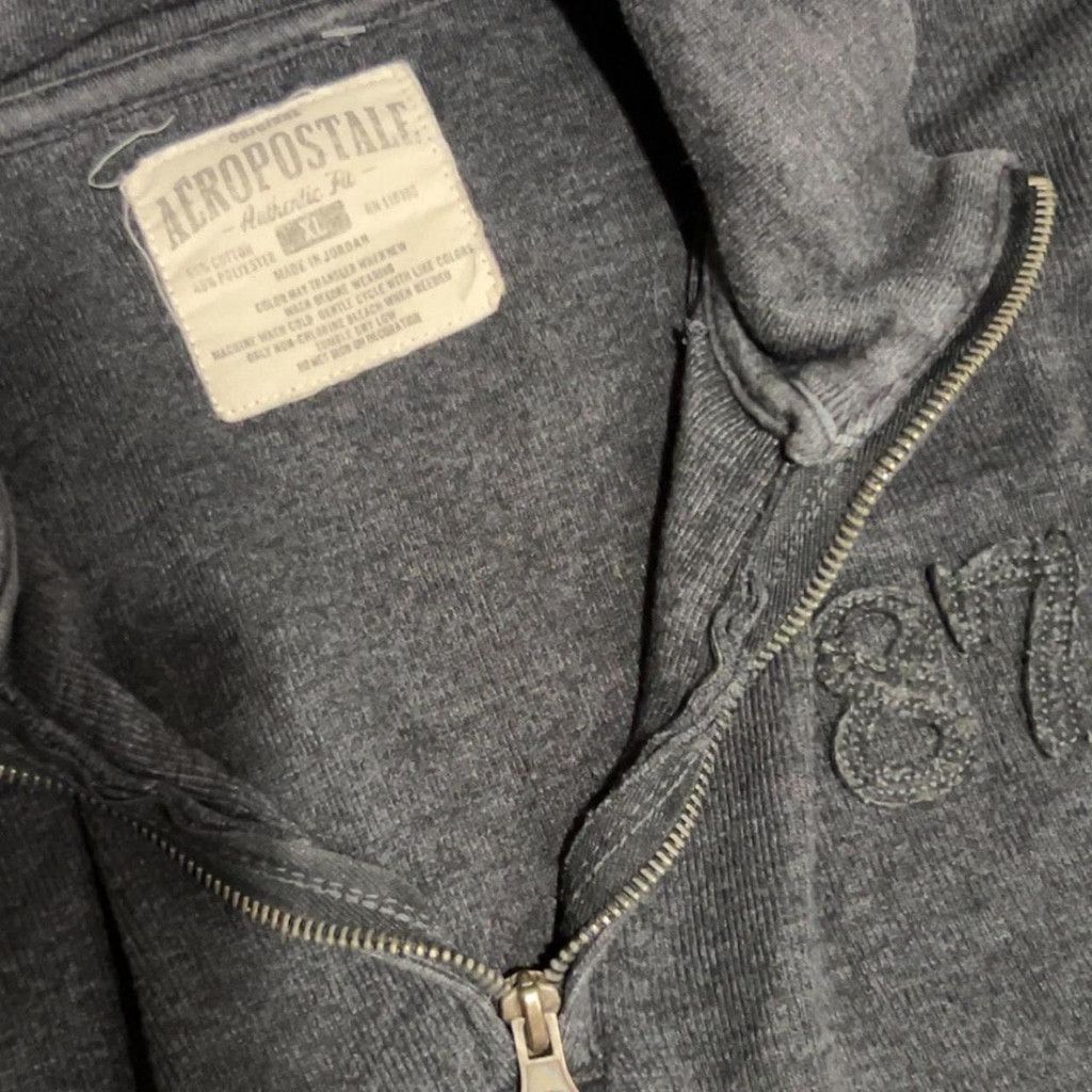 Aeropostale Aeropostale Grey quarter zip jumper #greyjumper #y2k Size US XL / EU 56 / 4 - 2 Thumbnail