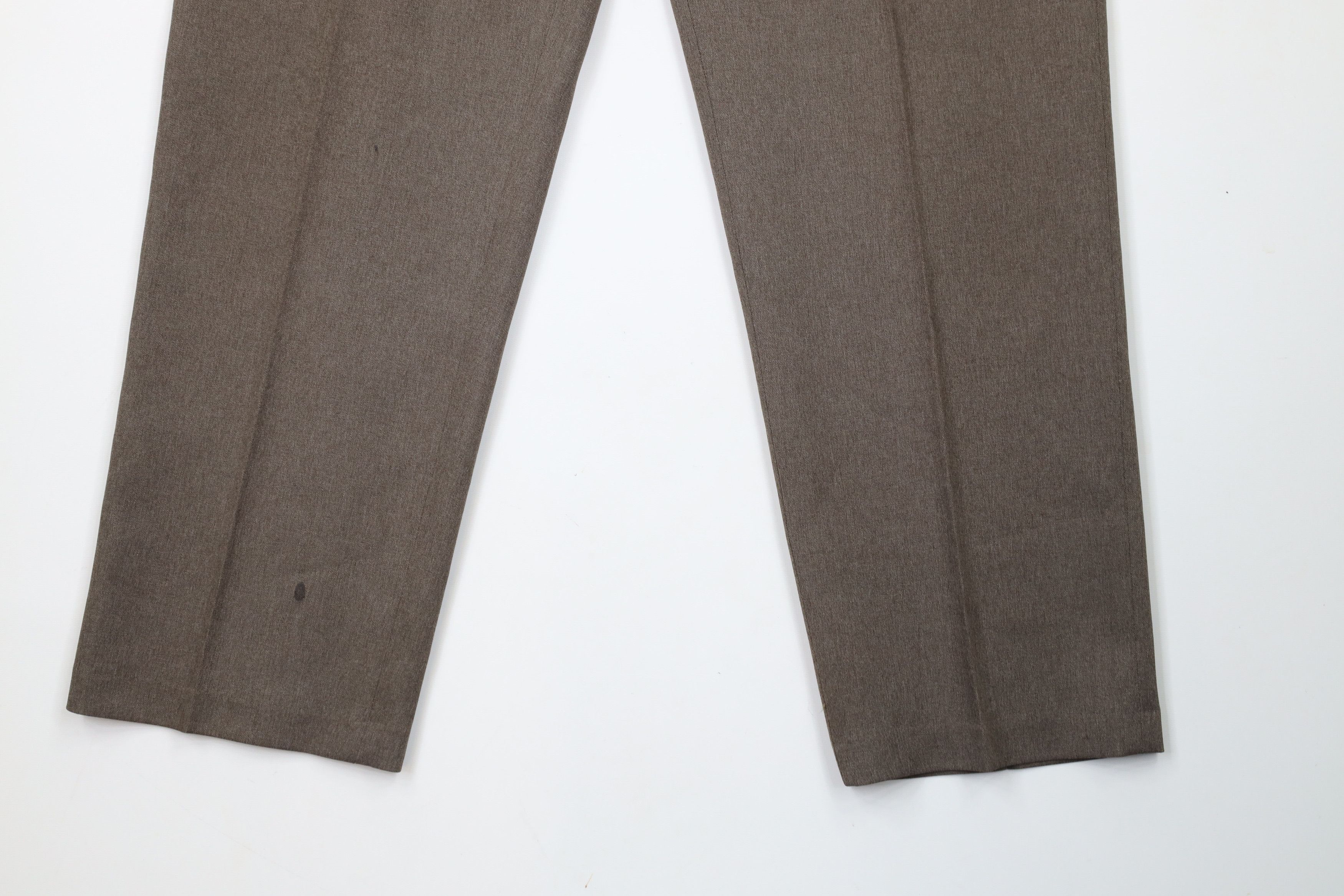 Levi's × Vintage Vintage 90s Levis Knit Flared Chino Pants Heather Brown Size US 36 / EU 52 - 4 Thumbnail