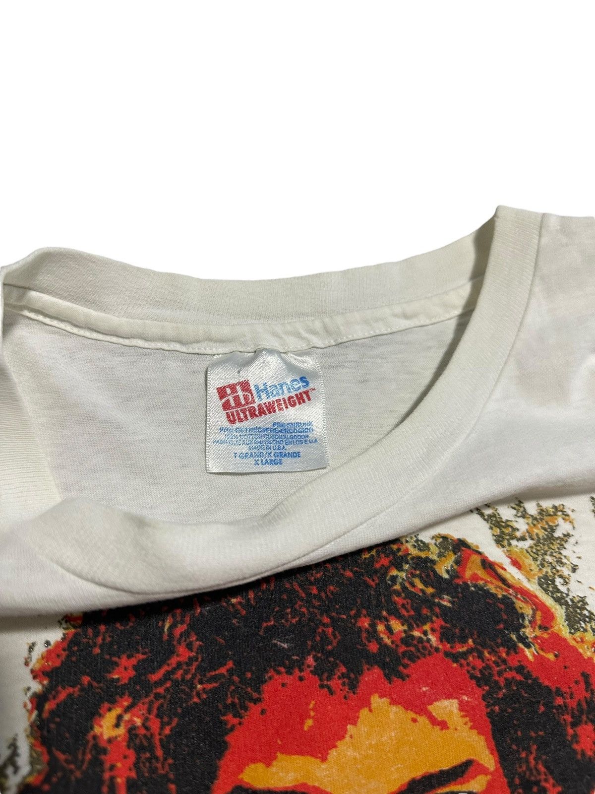 Band Tees × Vintage Vintage 1993 Jimi Hendrix On The Road Again Shirt Size US XL / EU 56 / 4 - 9 Thumbnail