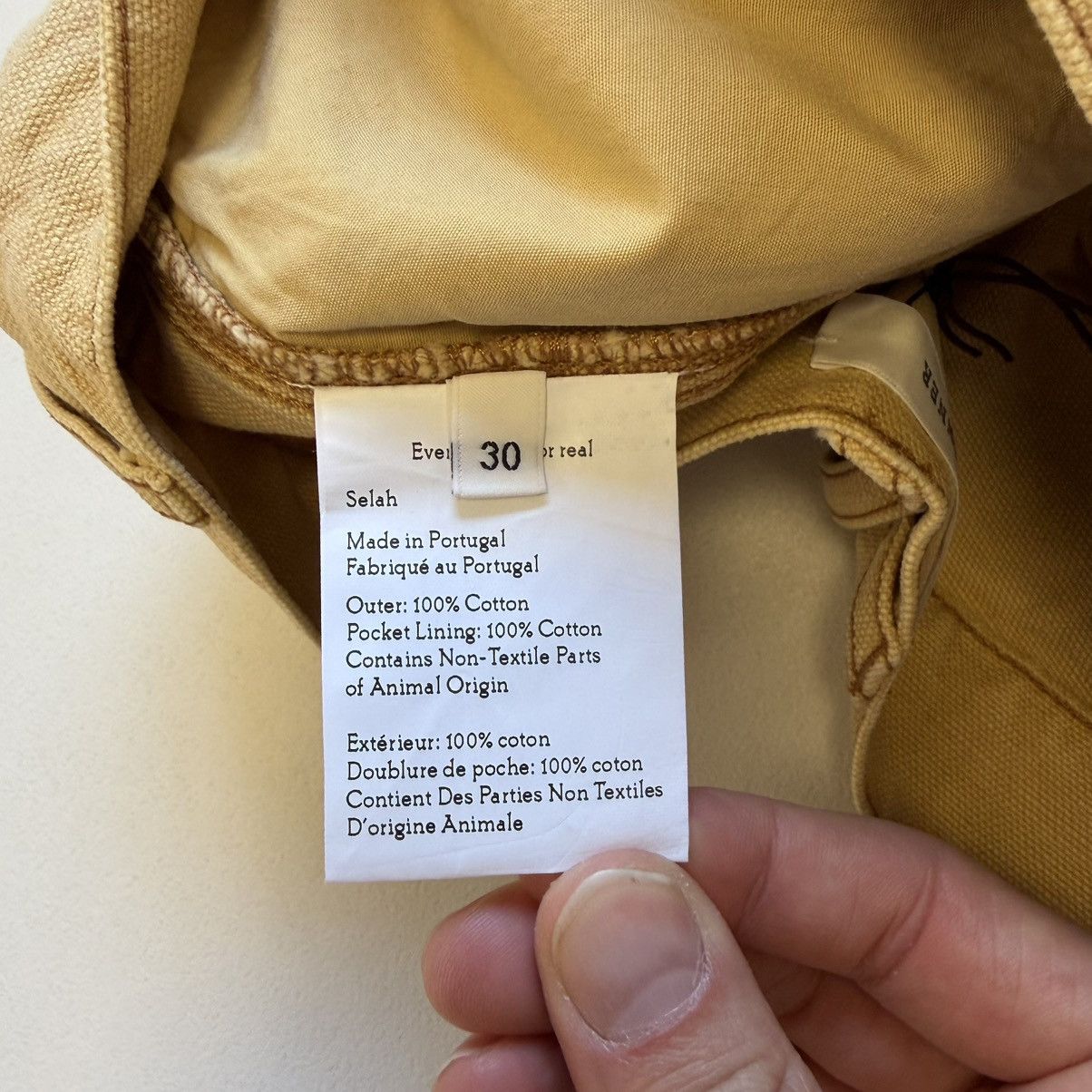 Wales Bonner Sand ‘Heavy Slub Canvas’ Sierra Pants Size US 32 / EU 48 - 13 Thumbnail