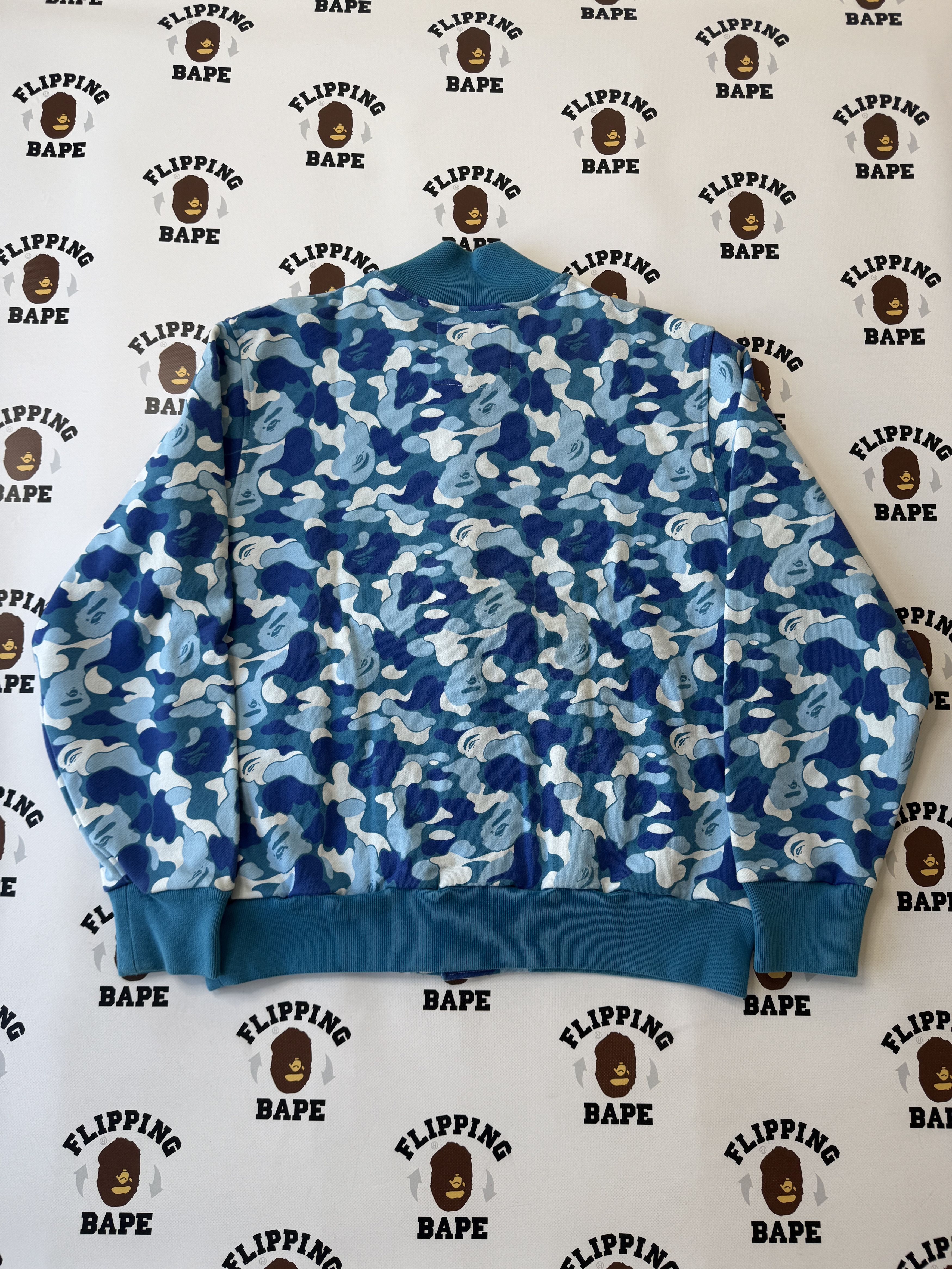 Bape BAPE NIGO FAVORITE SHOP ABC CAMO SWEAT VARSITY JACKET (2008) Size US L / EU 52-54 / 3 - 2 Thumbnail