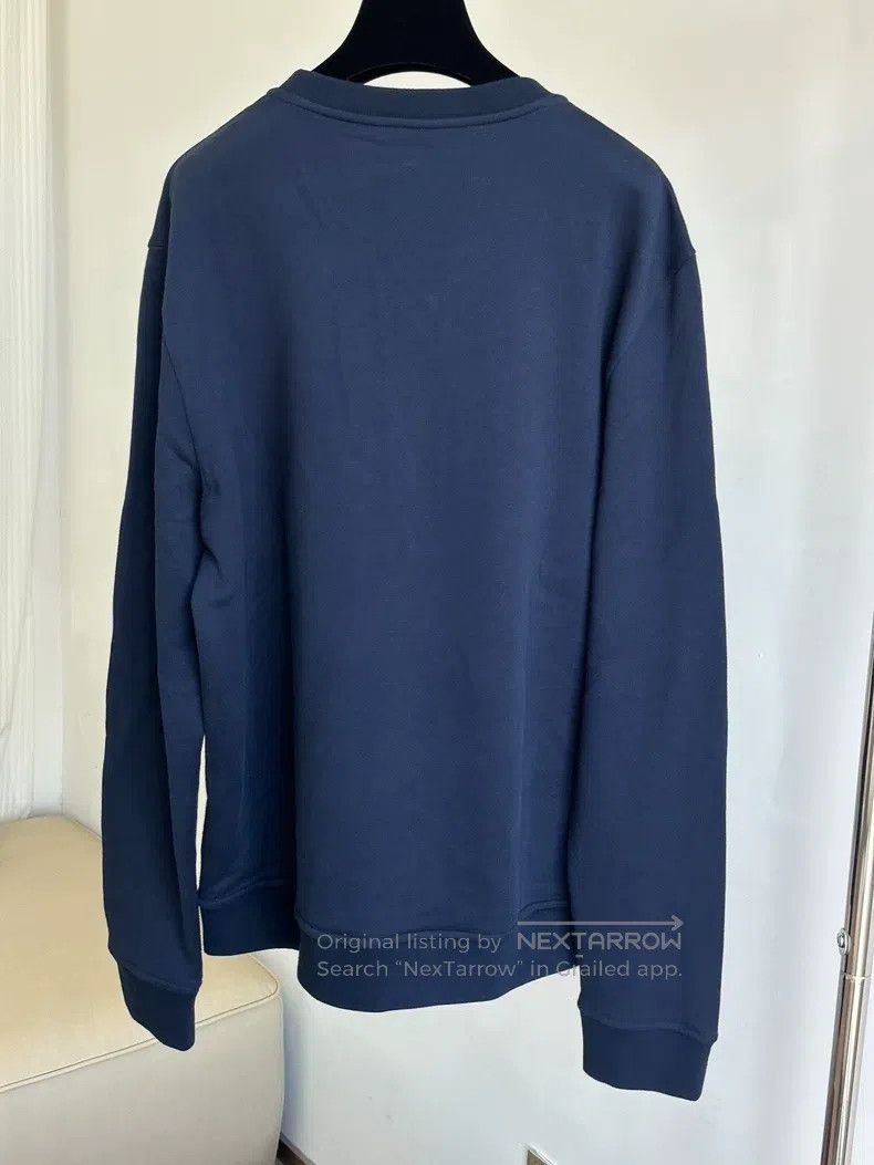 Hermes Hermes Logo Embroidered Sweatshirt Deep Sea Blue Size US M / EU 48-50 / 2 - 4 Thumbnail