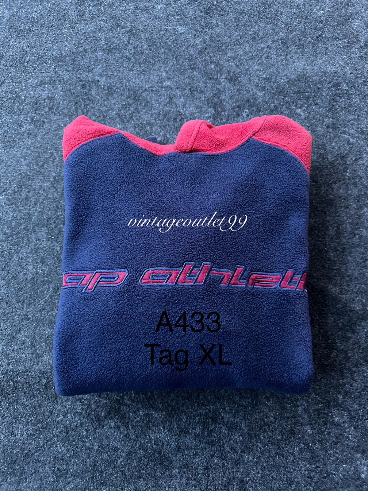 Gap × Vintage Vintage Gap Athletic Spellout Fleece Hoodie A433 Size US S / EU 44-46 / 1 - 10 Thumbnail