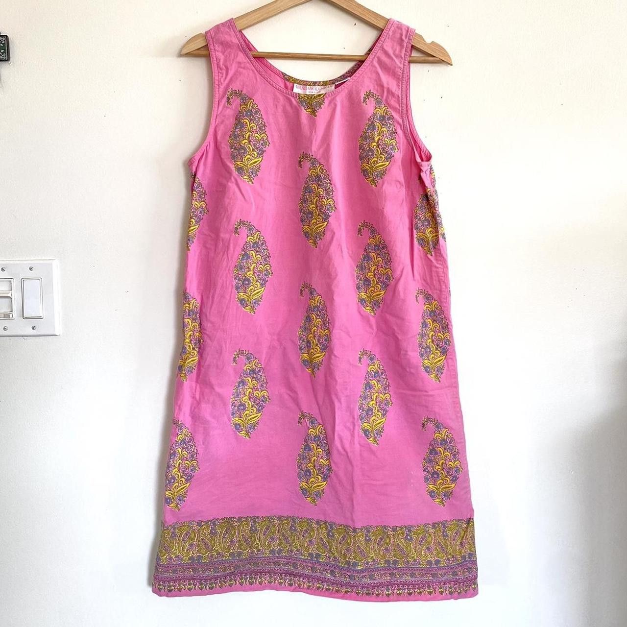 Designer GRAHAM KANDIAH PINK BOHO BOHEMIAN MINI SUMMER DRESS MEDIUM Size M / US 6-8 / IT 42-44 - 2 Thumbnail