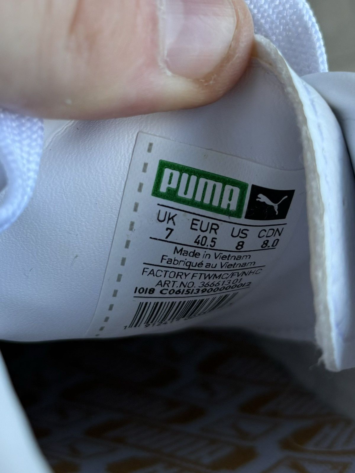 Puma Puma GV Special All White Leather Puma Sneakers Force 1 Mens Size US 8 / EU 41 - 12 Thumbnail