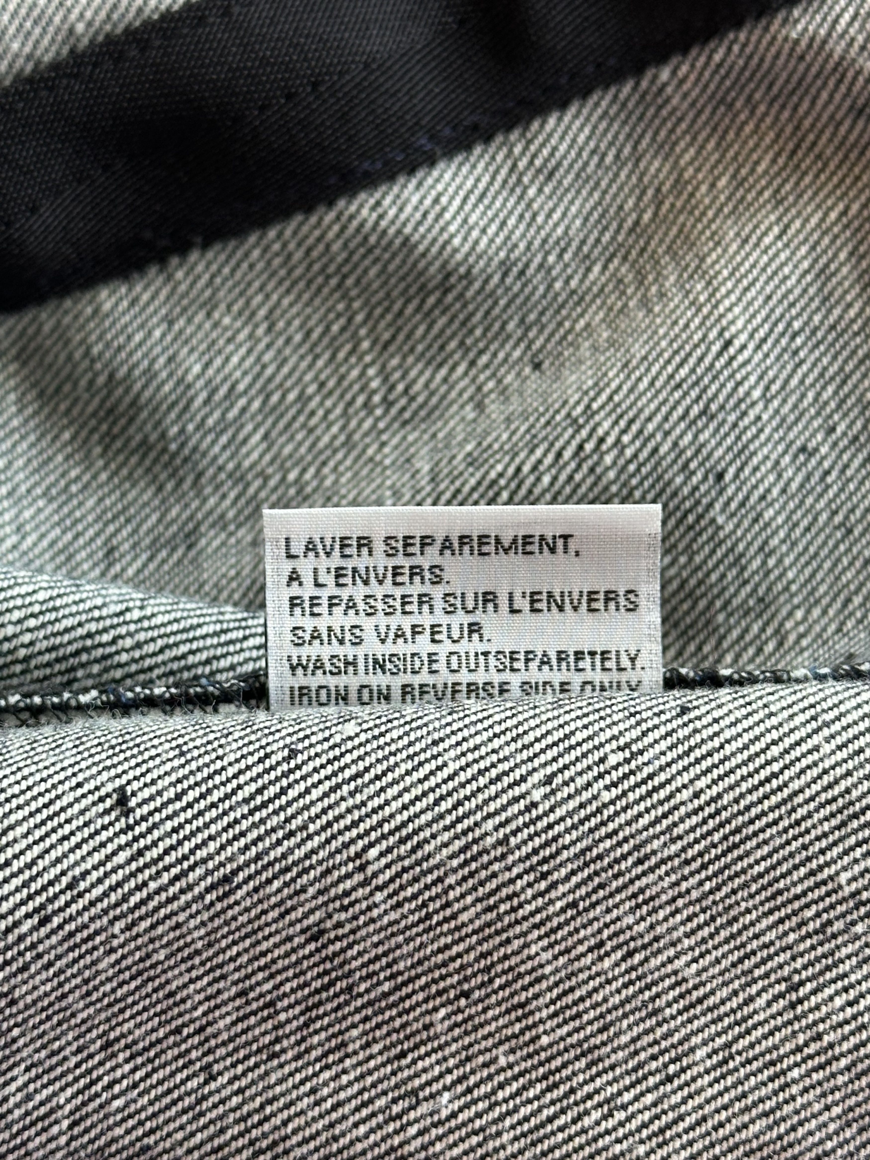 Dior Dior Sacai Blue & Black Embroidered Logo Denim Jacket Size US XXL / EU 58 / 5 - 5 Thumbnail