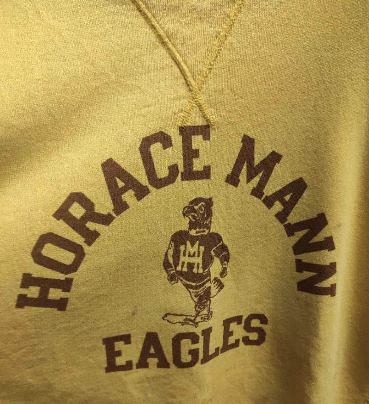 Buzz Rickson's × Sugar Cane × Warehouse FIRE 🔥 SUGAR CANE HORACE MANN EAGLES VINTAGE 60s INSPIRED Size US M / EU 48-50 / 2 - 2 Thumbnail