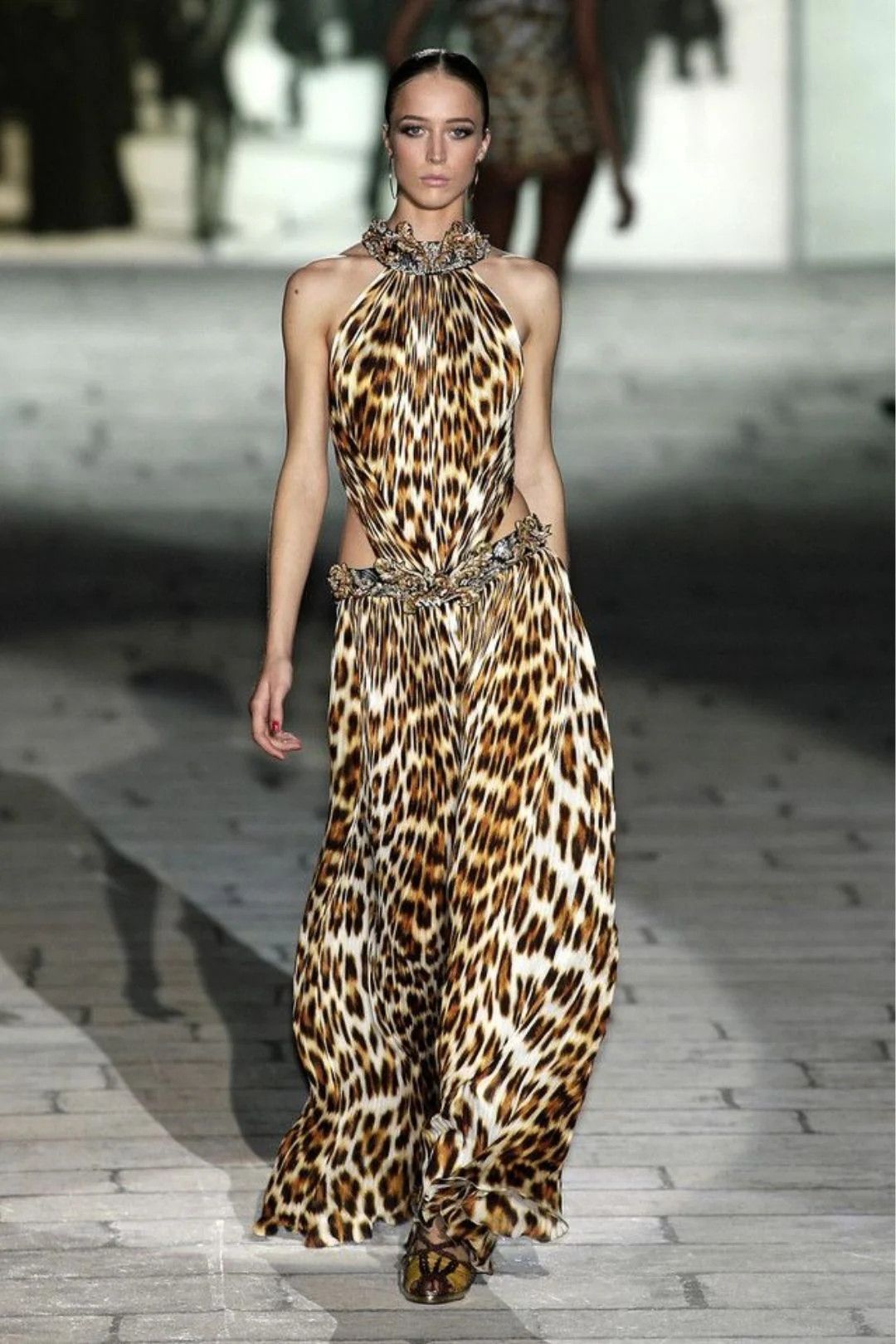 Roberto Cavalli S/S 2007 Leopard Print Long Backless Dress Size S / US 4 / IT 40 - 5 Thumbnail