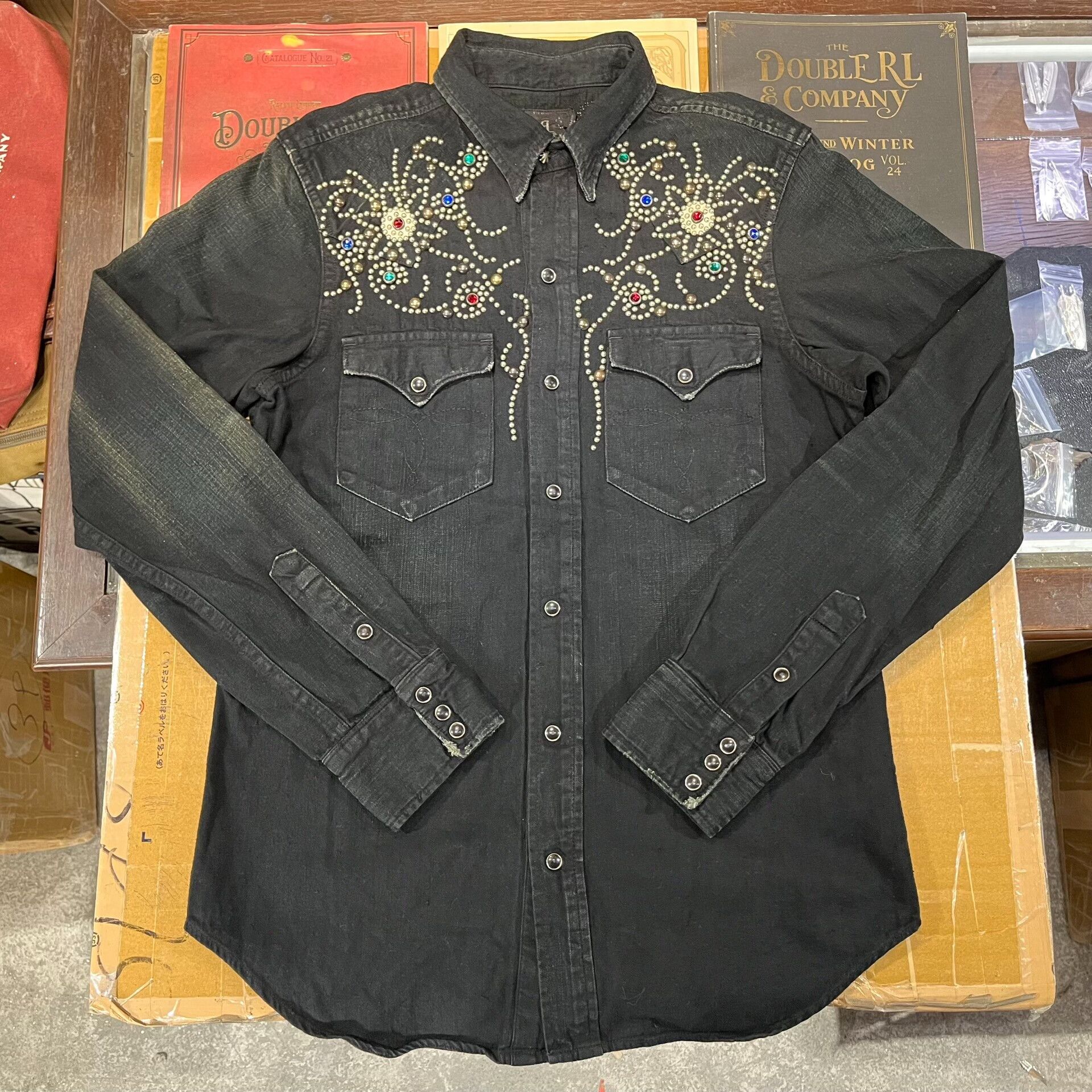 RRL Ralph Lauren limited studded gem western shirt Size US M / EU 48-50 / 2 - 1 Thumbnail