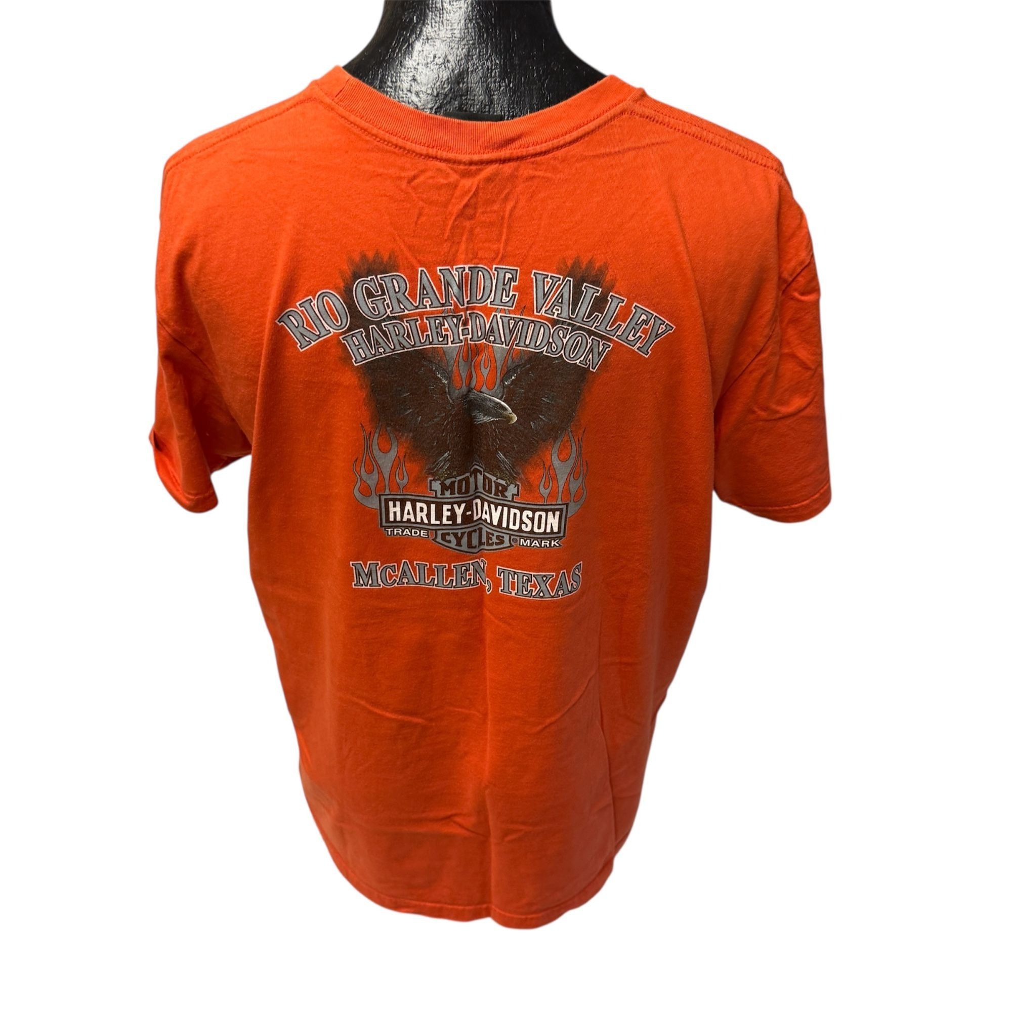 Harley Davidson Vtg Harley Davidson Motorcycle Biker Eagle RIO GRANDE Shirt Size US XL / EU 56 / 4 - 4 Thumbnail