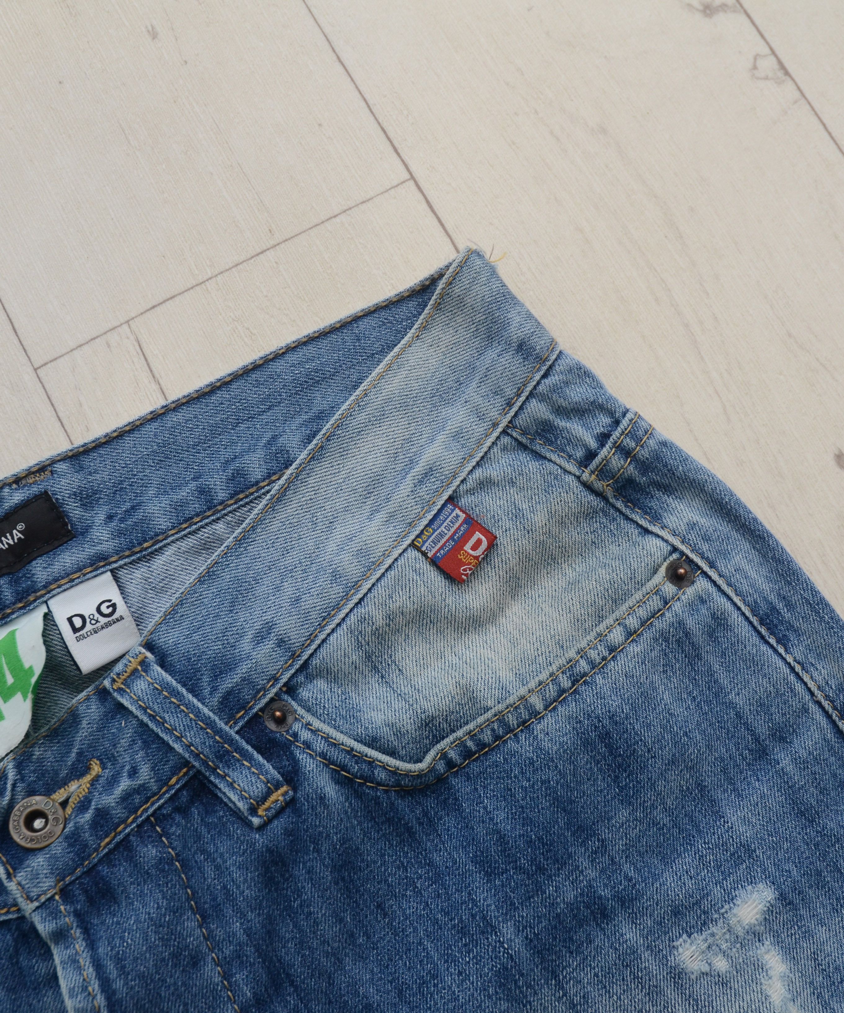 Dolce & Gabbana × Vintage Vintage Dolce & Gabbana 14 Distressed Denim Jeans Size US 34 / EU 50 - 9 Thumbnail