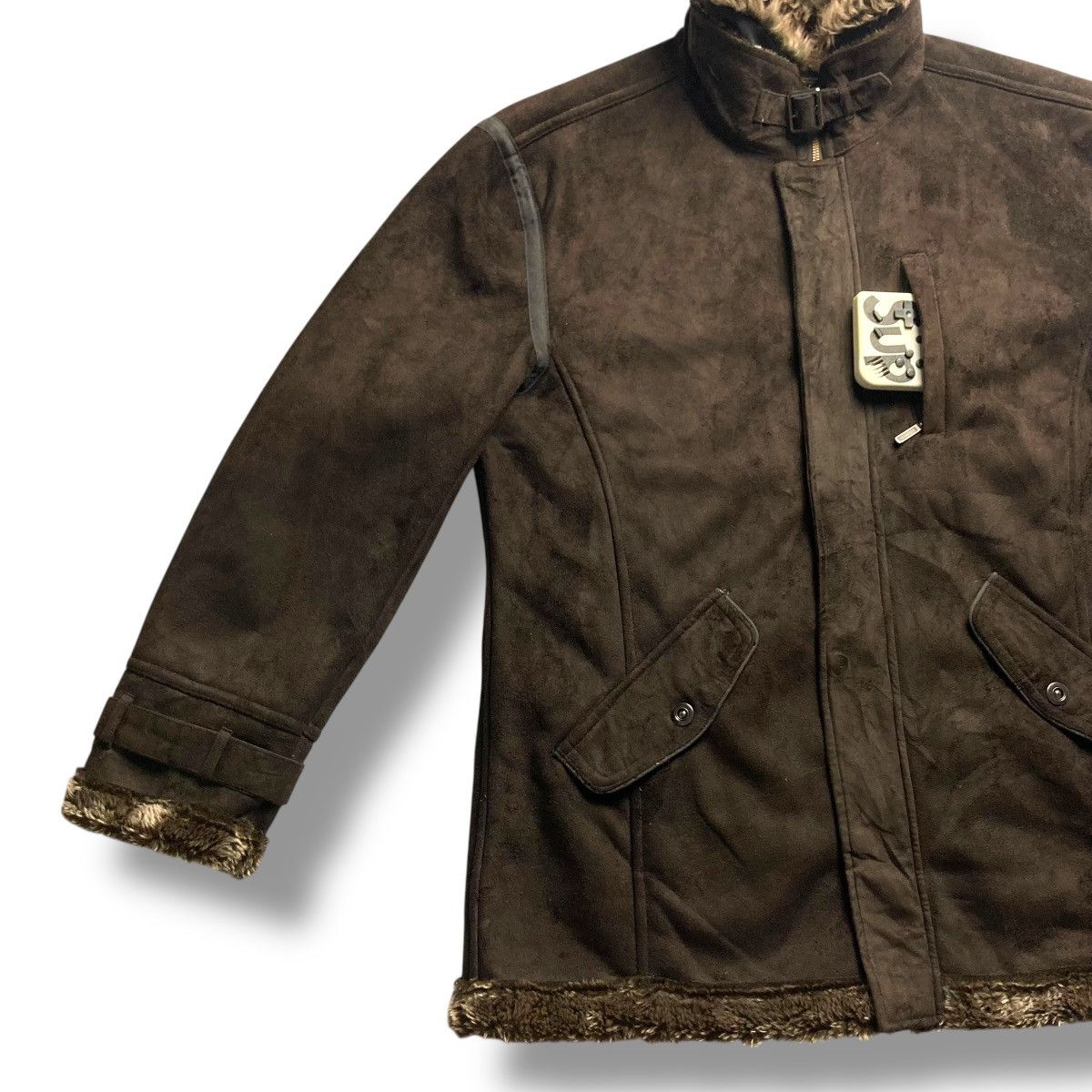 Le Grande Bleu (L.G.B.) 🇯🇵 THRUXTON LINED SHERPA MULTIPOCKET HEAVY JACKET Size US XXL / EU 58 / 5 - 4 Thumbnail