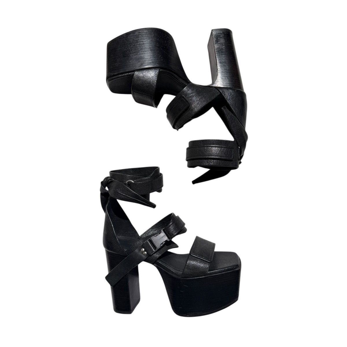 Rick Owens Platform gladiator kiss heel Size US 7 / IT 37 - 2 Thumbnail
