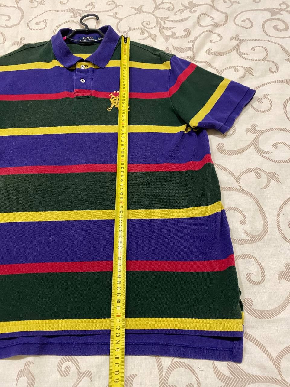Polo Ralph Lauren Polo Ralph Lauren Multicolor Striped Crest Polo Shirt Size US XXL / EU 58 / 5 - 6 Thumbnail