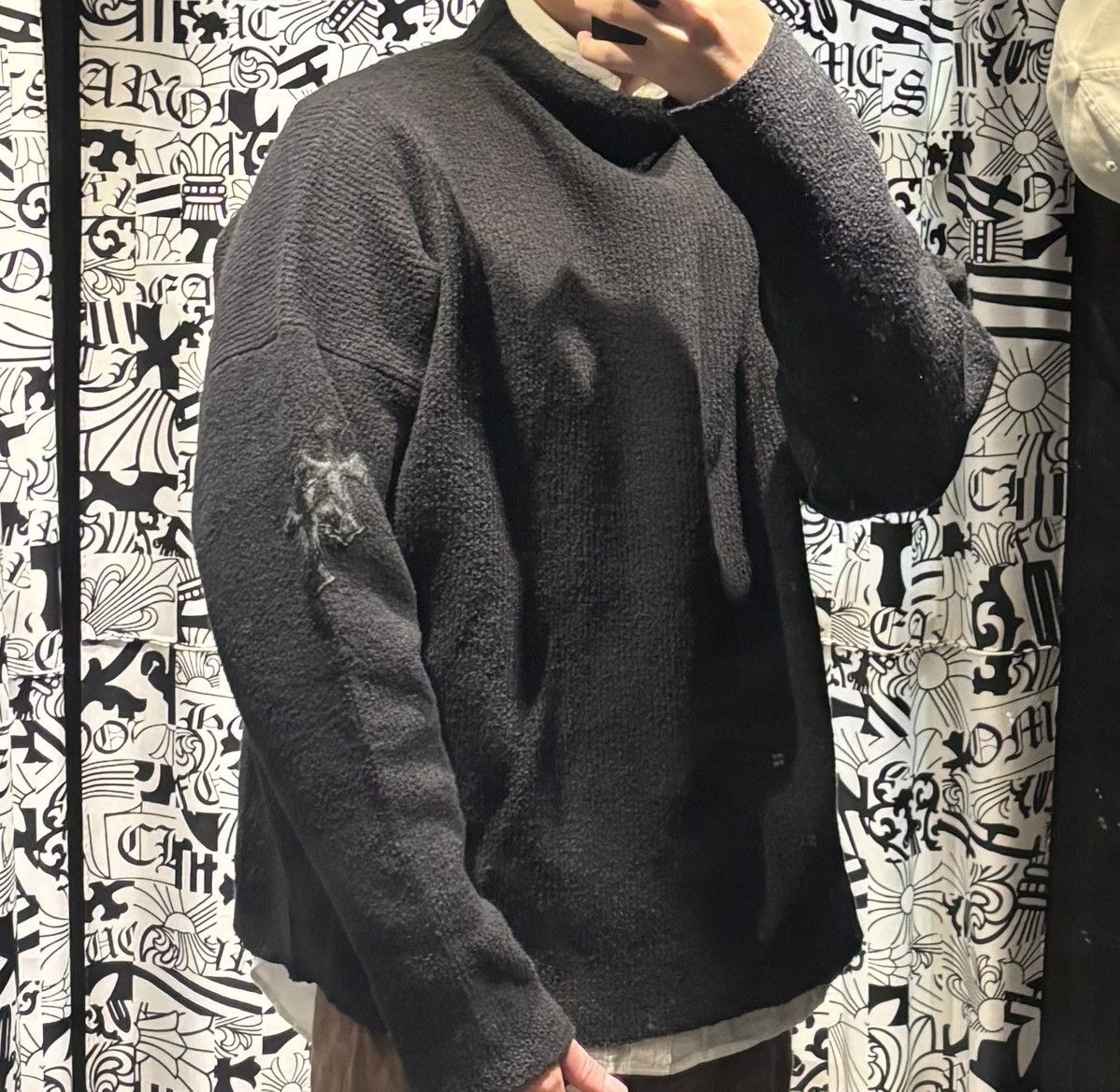 Chrome Hearts Chrome hearts pony hair patch sweater Size US L / EU 52-54 / 3 - 9 Thumbnail