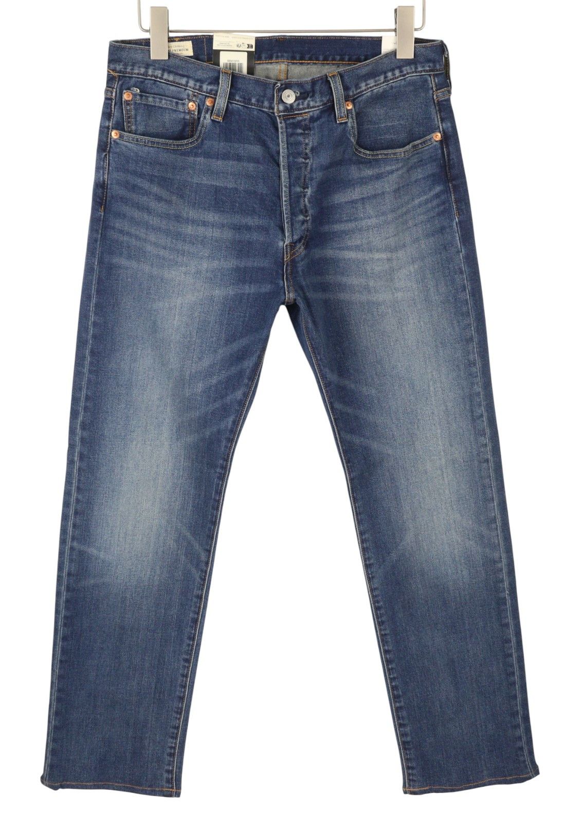 Levi's 501 W32/L32 Straight Stretch Big E Blue Jeans 87067 Size US 32 / EU 48 - 1 Thumbnail