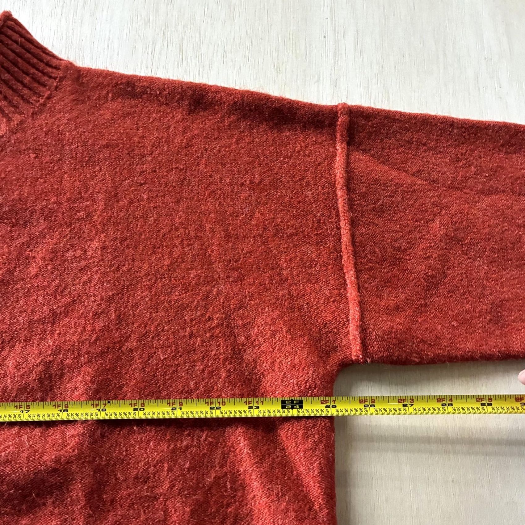 Vintage Universal Thread Goods Co. Sweater Womens XXL Orange Mock Neck Knit Pullover Size XXL / US 16-18 / IT 52-54 - 6 Thumbnail
