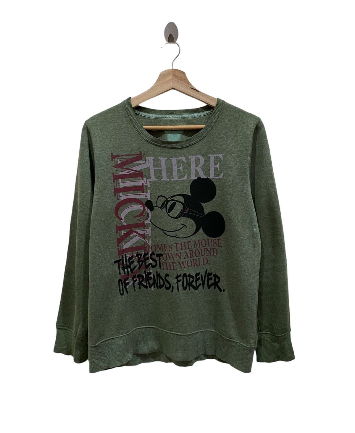 Cartoon Network × Disney × Mickey Mouse Disney Mickey Mouse Big Logo Sweatshirt Size US S / EU 44-46 / 1 - 1 Thumbnail