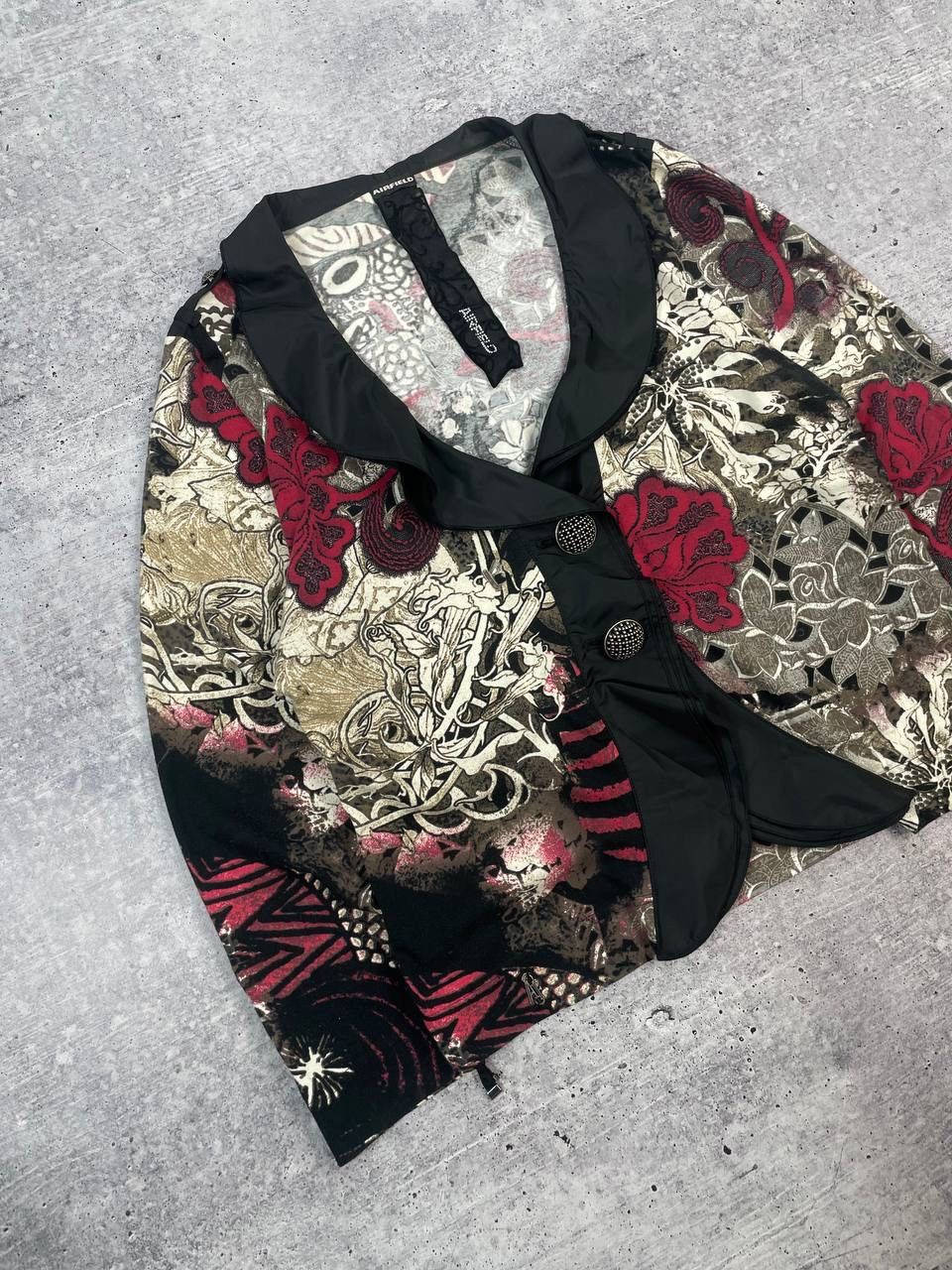 Hysteric Glamour Vintage 00s Jean Paul Gaultier Queen Style Floral Jacket Y2K Size L / US 10 / IT 46 - 2 Thumbnail