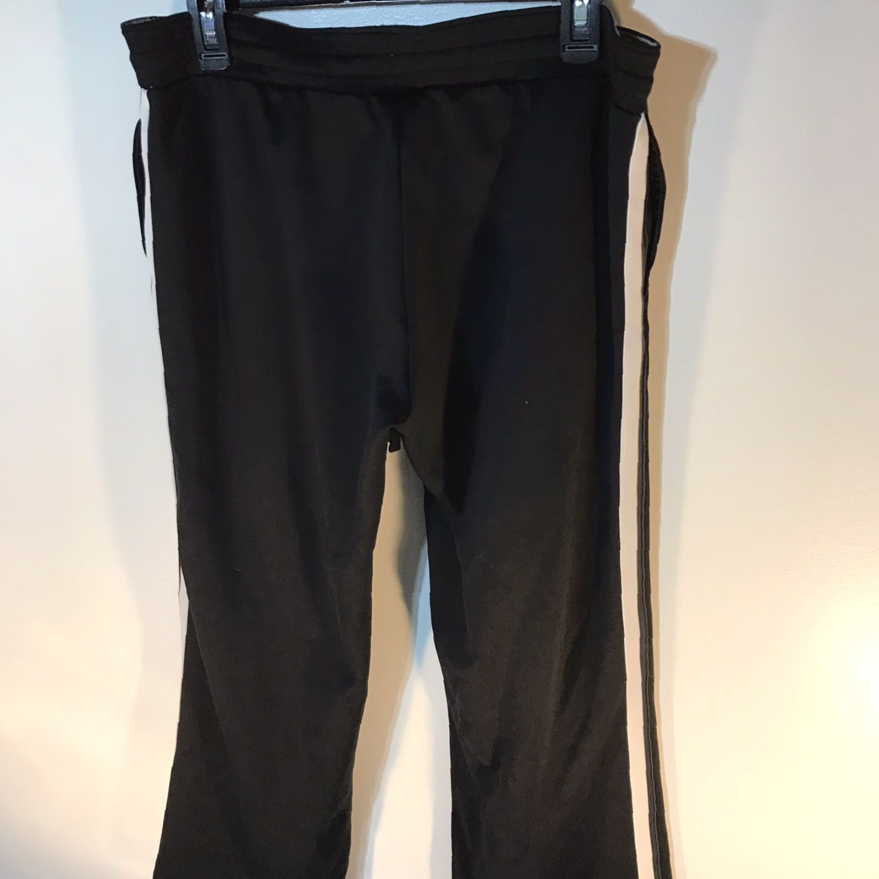 Nike Nike Athletic Pants Men XL Black Poly Drawstring Wide-Leg Sportswear Size US 36 / EU 52 - 2 Thumbnail