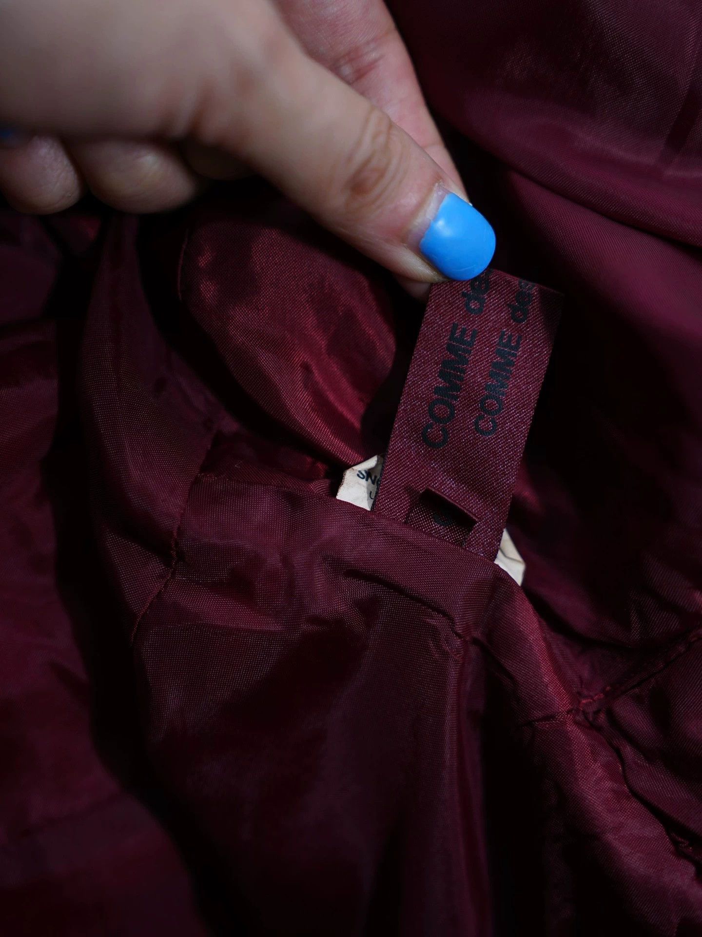 Comme des Garcons CDG Dark Burgundy Layered Trench Coat Japan S Size S / US 4 / IT 40 - 6 Thumbnail