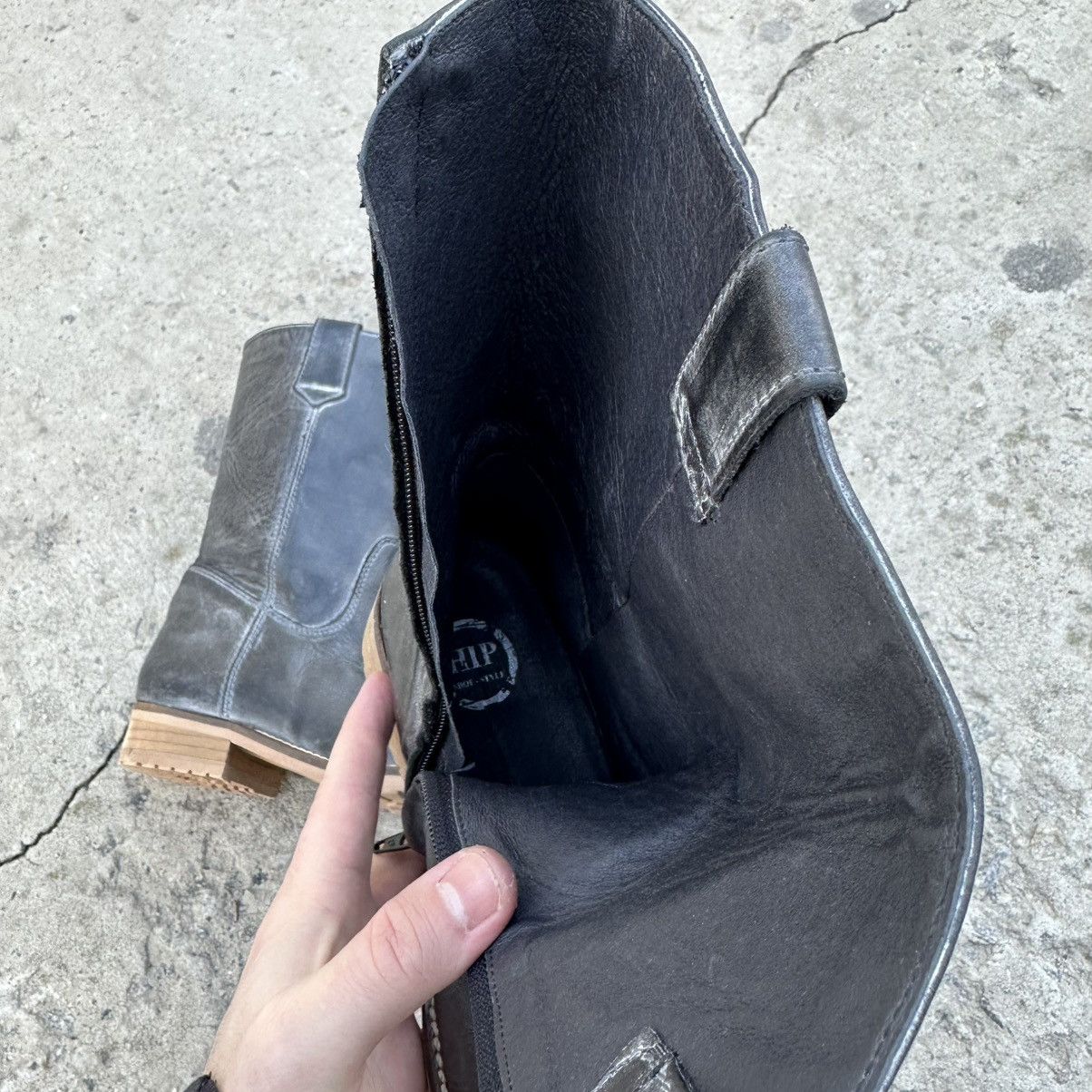 Leather Vintage Women’s Leather Boots HIP Y2K 00s USA Size 37 Size US 7 / IT 37 - 7 Thumbnail