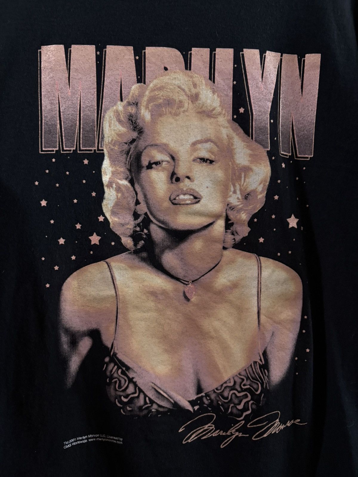 Vintage Vintage 2001 Marilyn Monroe Graphic Tee Size US L / EU 52-54 / 3 - 4 Thumbnail