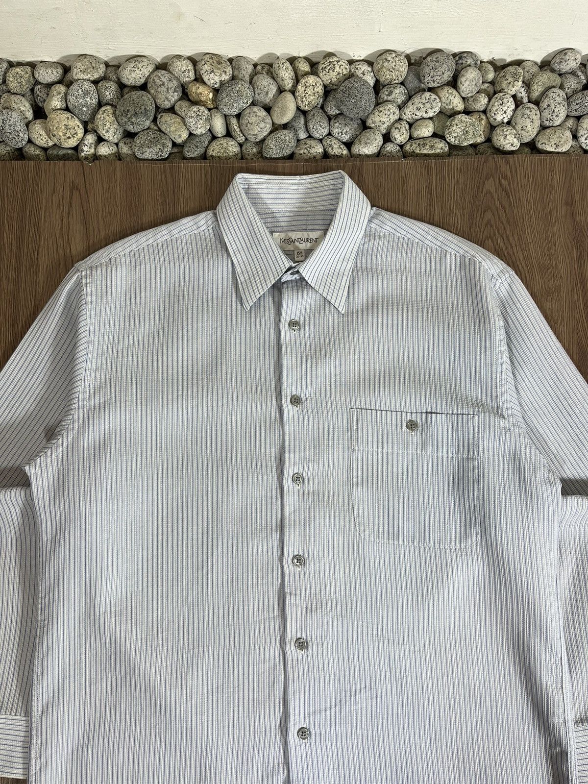 Yves Saint Laurent Yves Saint Laurent Button Shirt Size US L / EU 52-54 / 3 - 3 Thumbnail