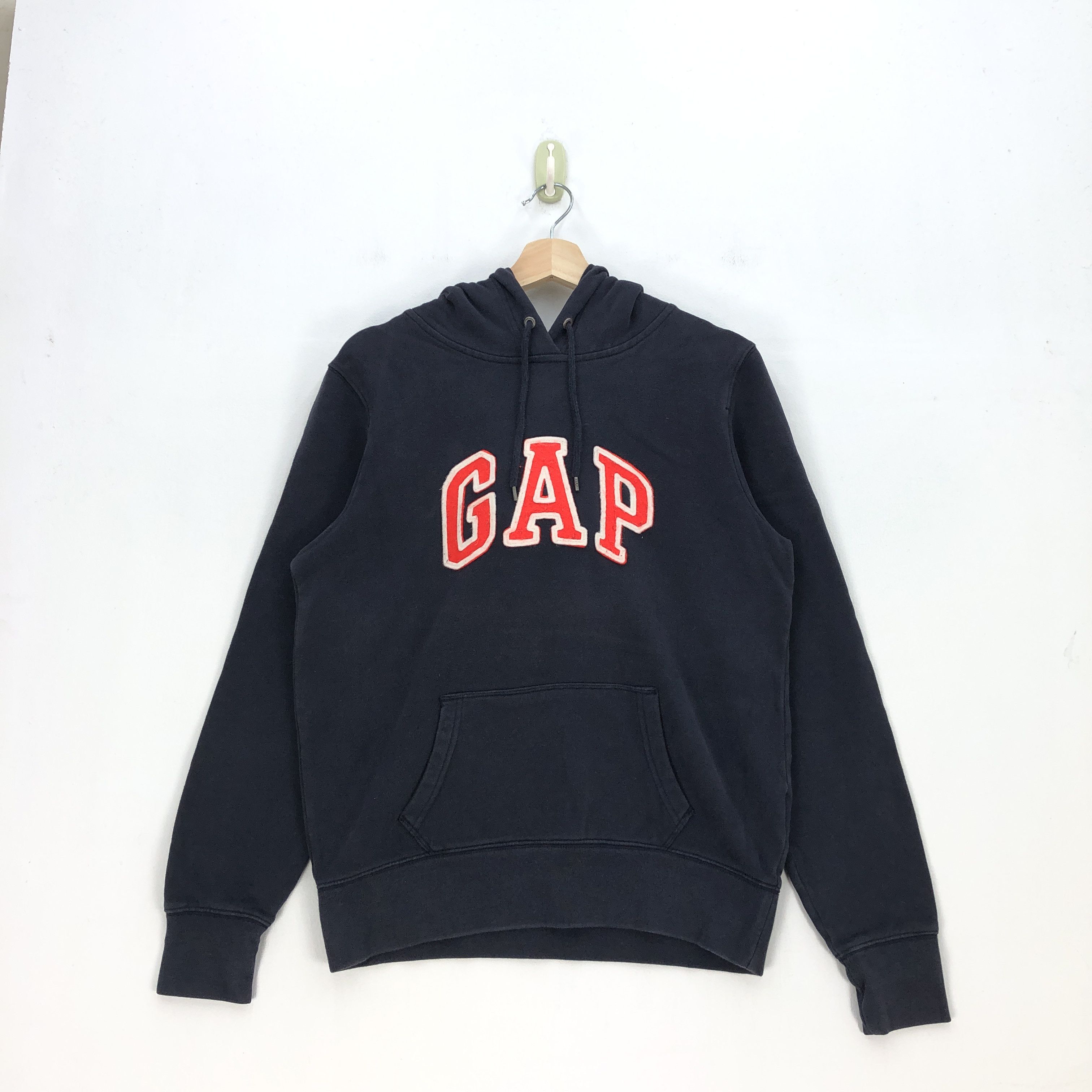 Gap × Vintage Vintage GAP Hoodie Sweatshirt GAP Sweater Jumper Hooded Size US L / EU 52-54 / 3 - 1 Thumbnail