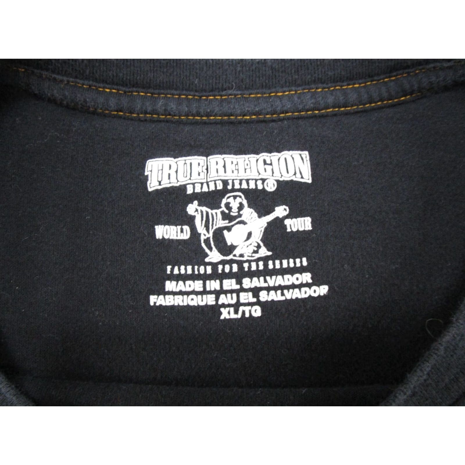 True Religion True Religion T-Shirt Mens XL Black Cotton Short Sleeve Logo Hip Hop Shirt Adults Mens XL Black Cotton Short Sleeve Logo Hip Hop True Religion Shirt Size US XL / EU 56 / 4 - 3 Thumbnail