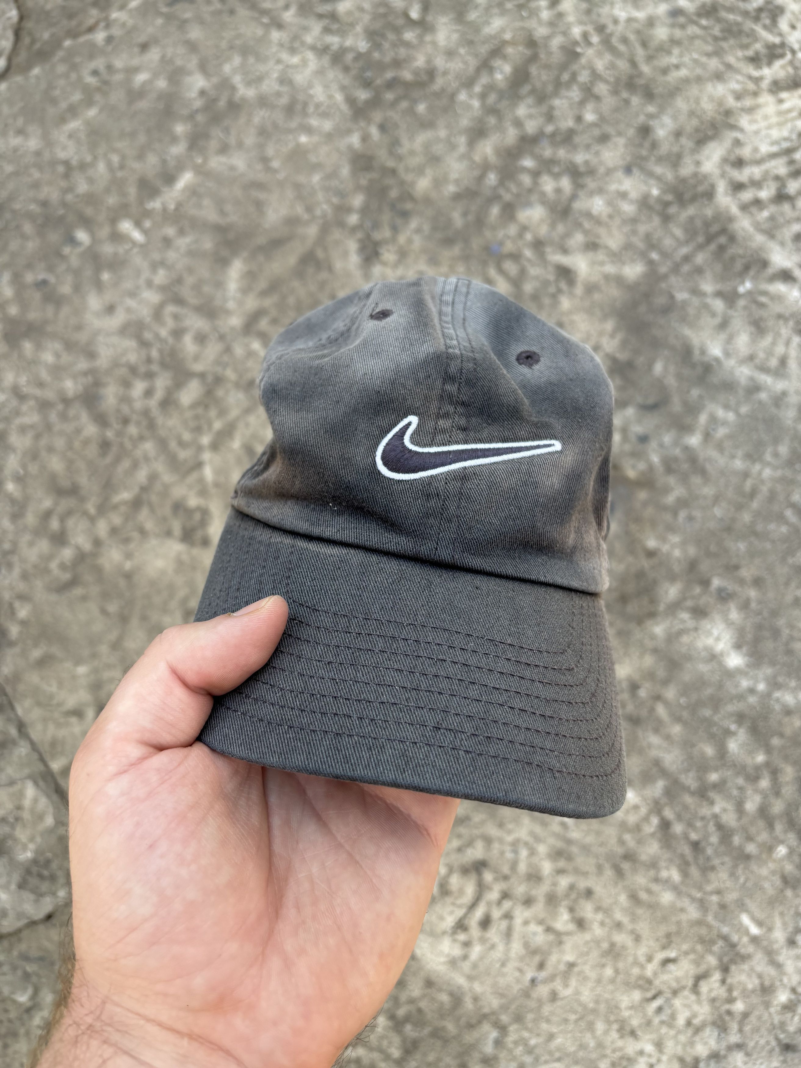 Nike × Vintage Vintage Nike Swoosh Sunfaded Cap Size ONE SIZE - 5 Thumbnail
