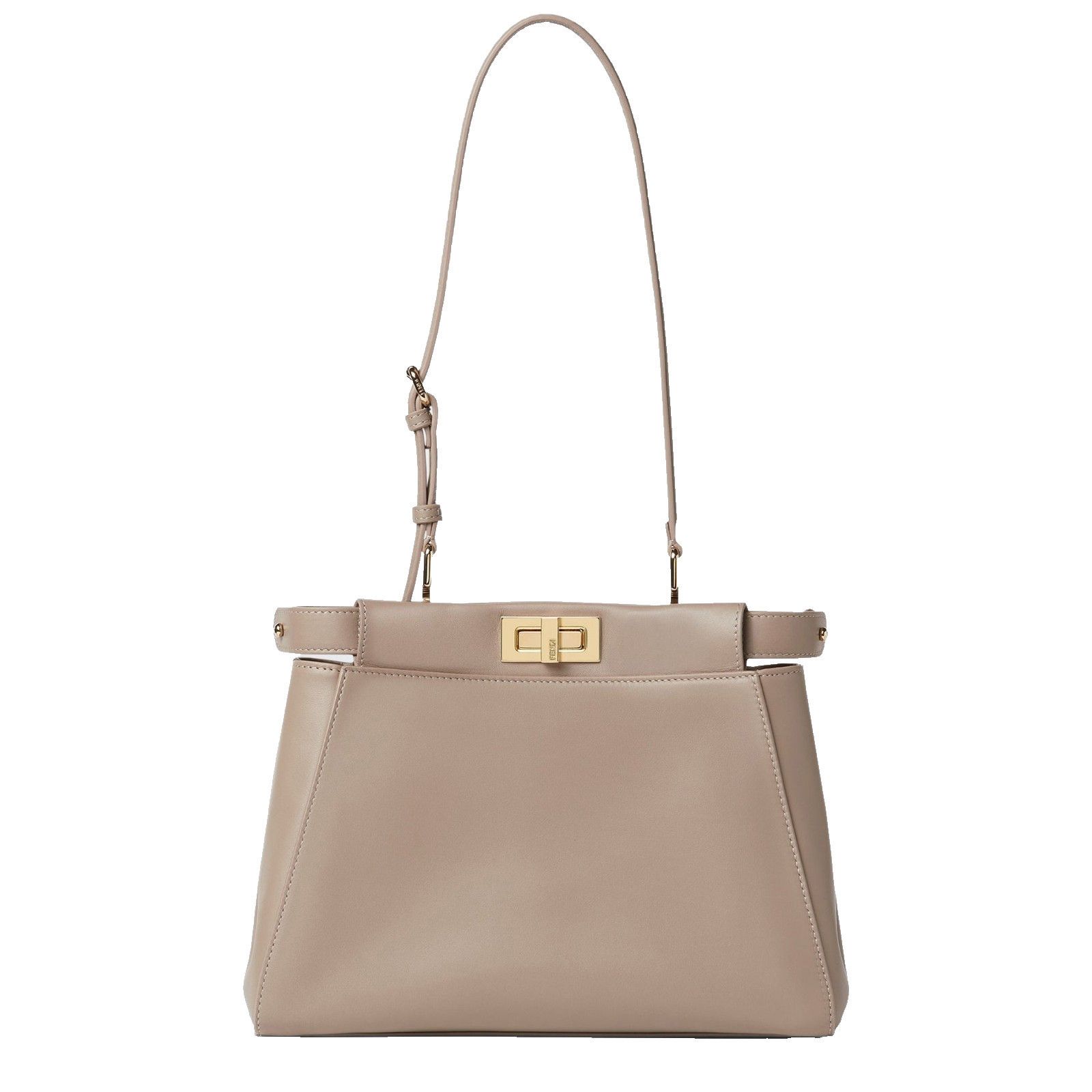 Fendi FENDI $5550 My Peekaboo Small Dove Gray Leather Bag New & Au Size ONE SIZE - 1 Thumbnail