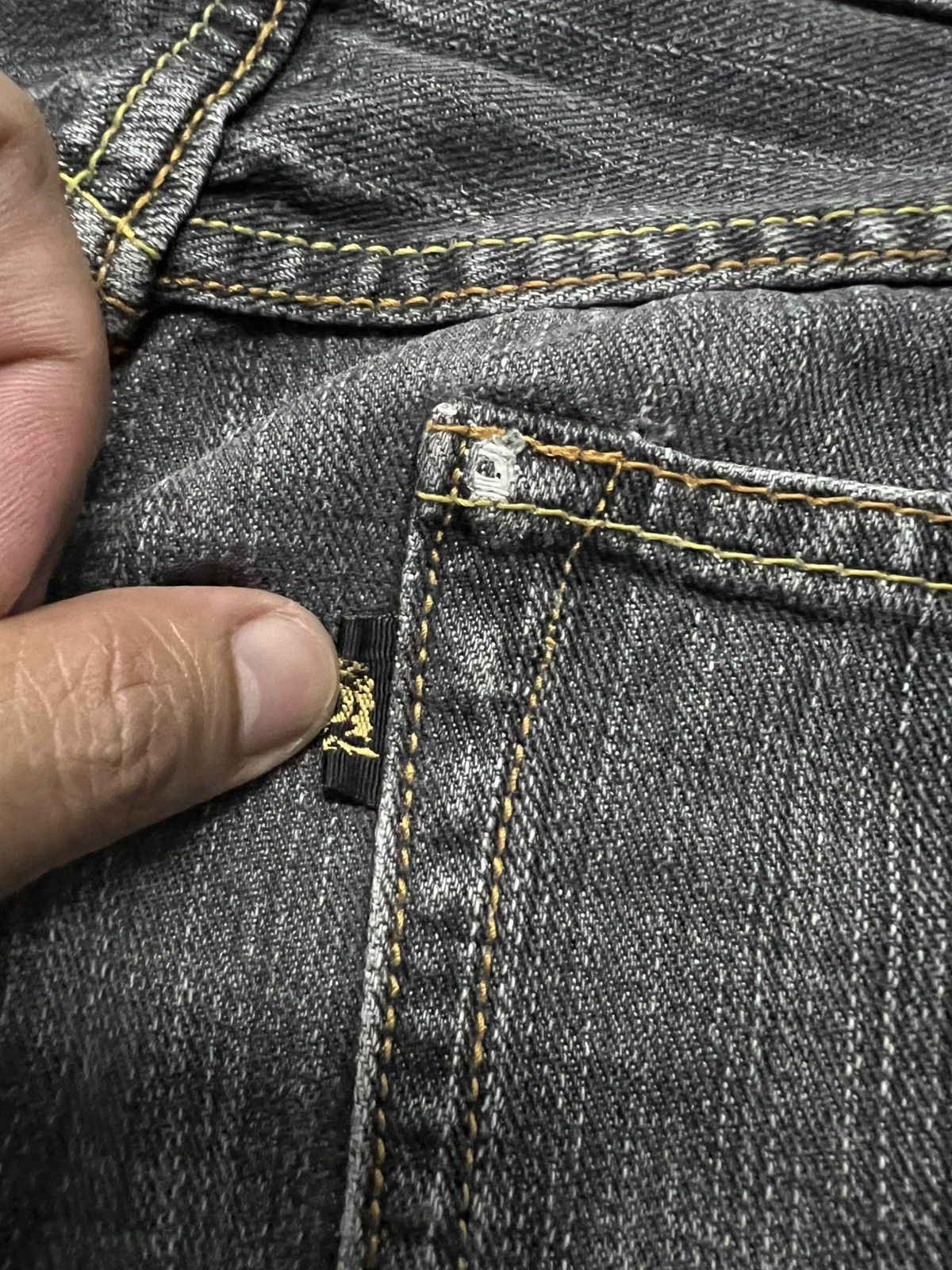 If Six Was Nine 🌈90s Style Denim Craft Japanese Brand Faded Flare Jean Size US 32 / EU 48 - 17 Thumbnail