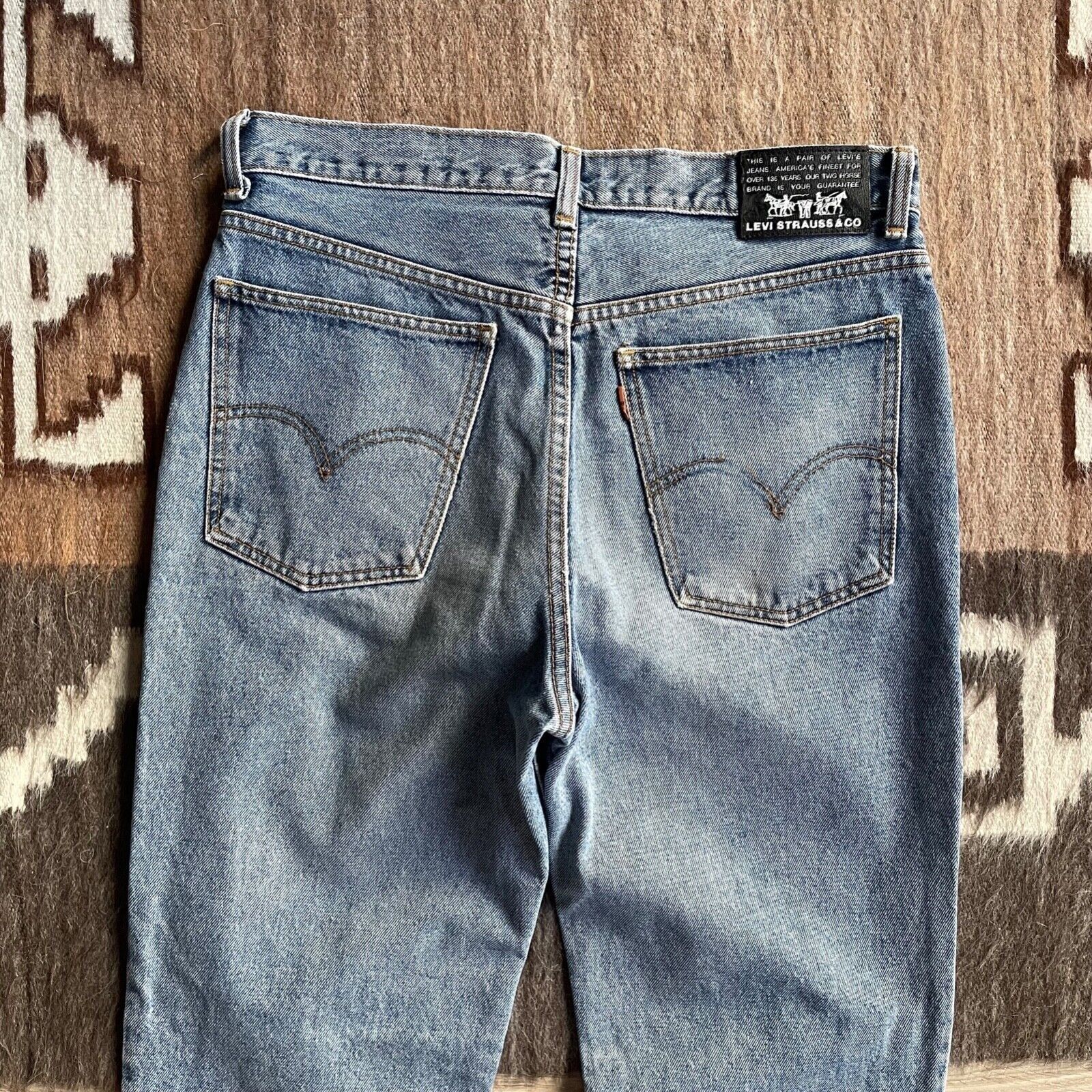 Jean Levi's 627 Orange Tab Vintage Light Blue Denim Jeans 8177AC Size US 34 / EU 50 - 1 Thumbnail