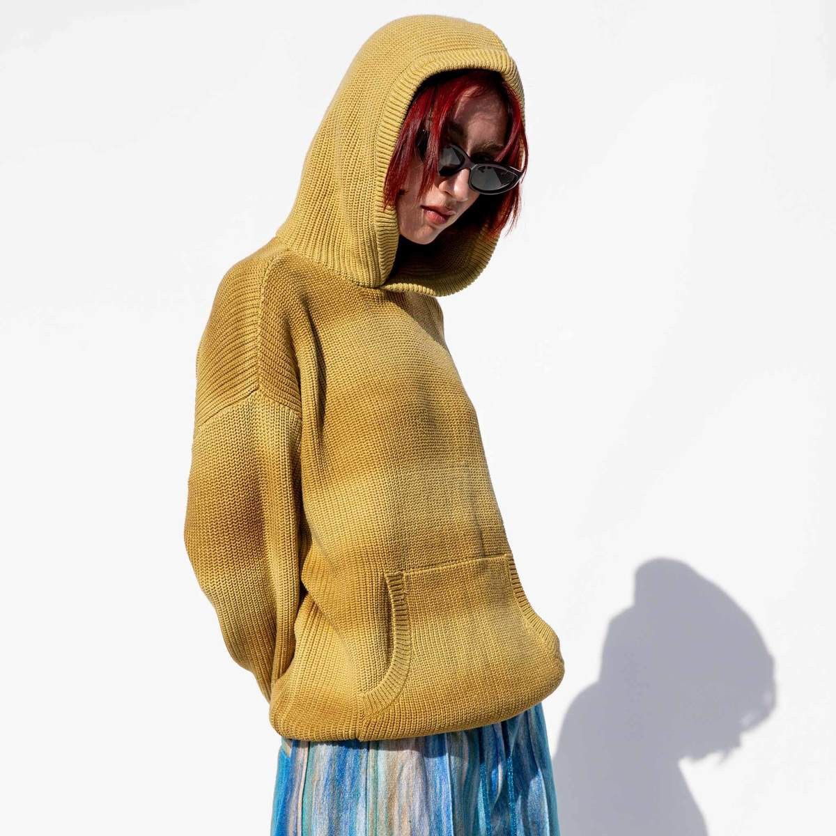 Stussy Stüssy Spray-Dyed Hoodie Sweater (Knit) Size US L / EU 52-54 / 3 - 1 Thumbnail