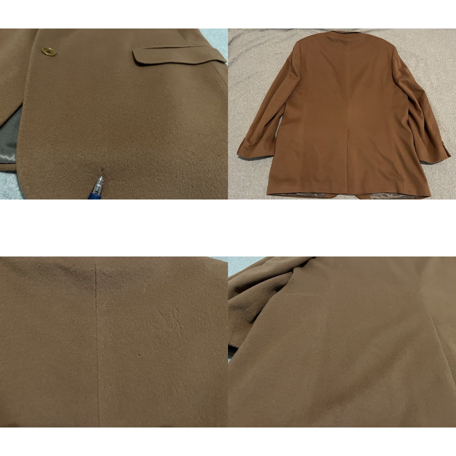 Saks Fifth Avenue Saks Fifth Avenue Brown Blazer Jacket Sport Coat Loro Piana 2706 Cashmere 48 Men's Blazer 2-Button Solid Brown 48 Mens Size 48R - 8 Thumbnail