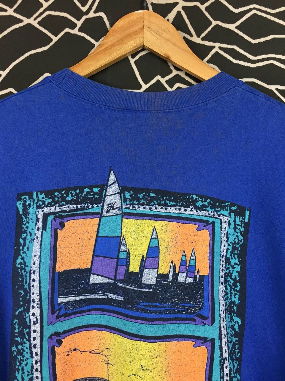 Vintage Vtg 80s 90s Hobie California Surf Made In Usa Sweatshirt Size US M / EU 48-50 / 2 - 3 Thumbnail