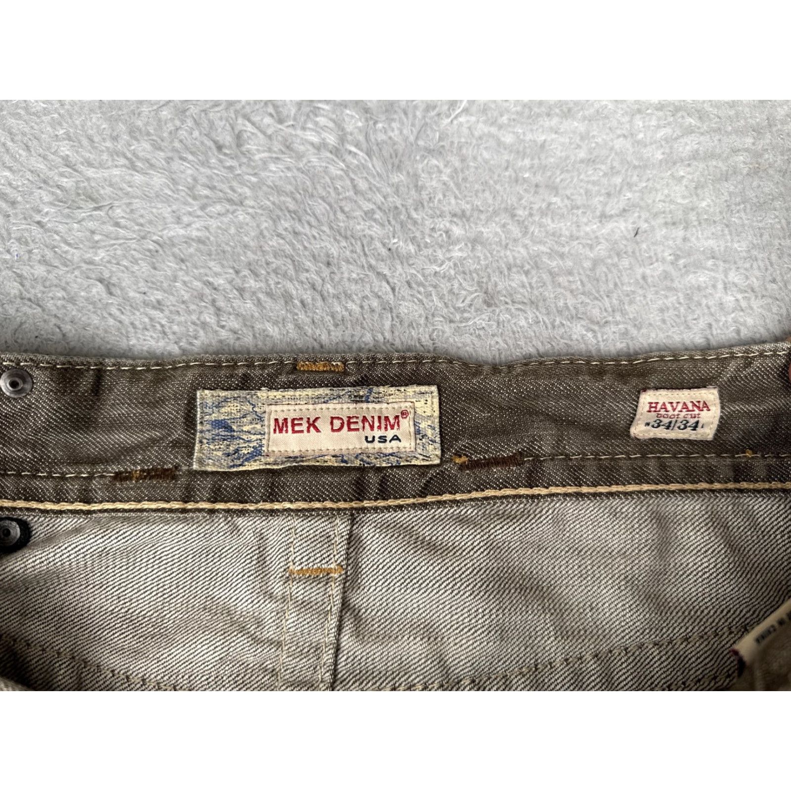 Denime VINTAGE MEK Denim Shorts Women Bermuda 34x12 Distressed Brown Embroidered Studded 5-Pocket Casual Spring Summer Womens MDN Size 24" / US 00 / IT 34 - 7 Thumbnail