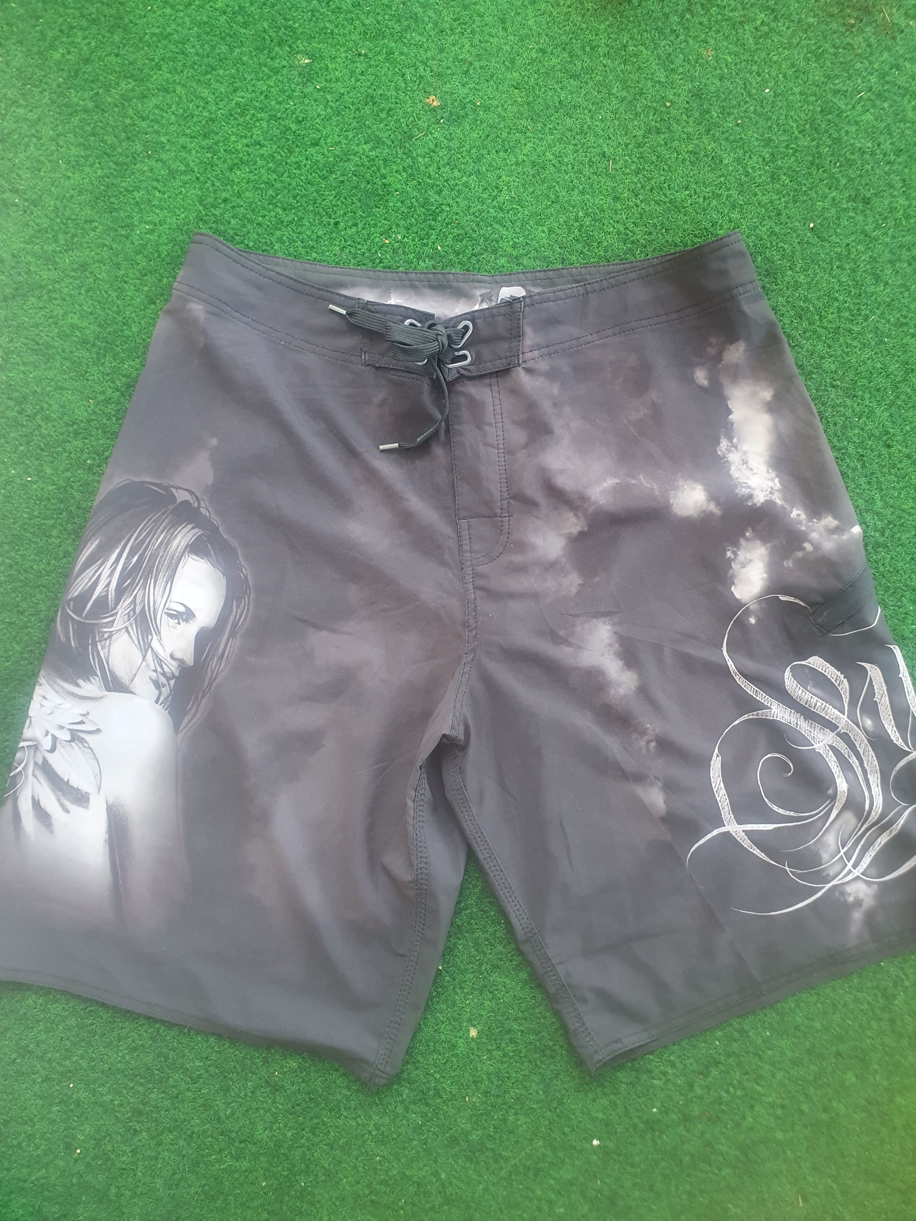 Other Sullen Art Collective Tattoo Graphic Board Shorts sz 36 Size US 36 / EU 52 - 1 Thumbnail