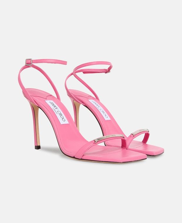Jimmy Choo Jaxon 95 Ankle strap sandals Size US 7 / IT 37 - 1 Thumbnail