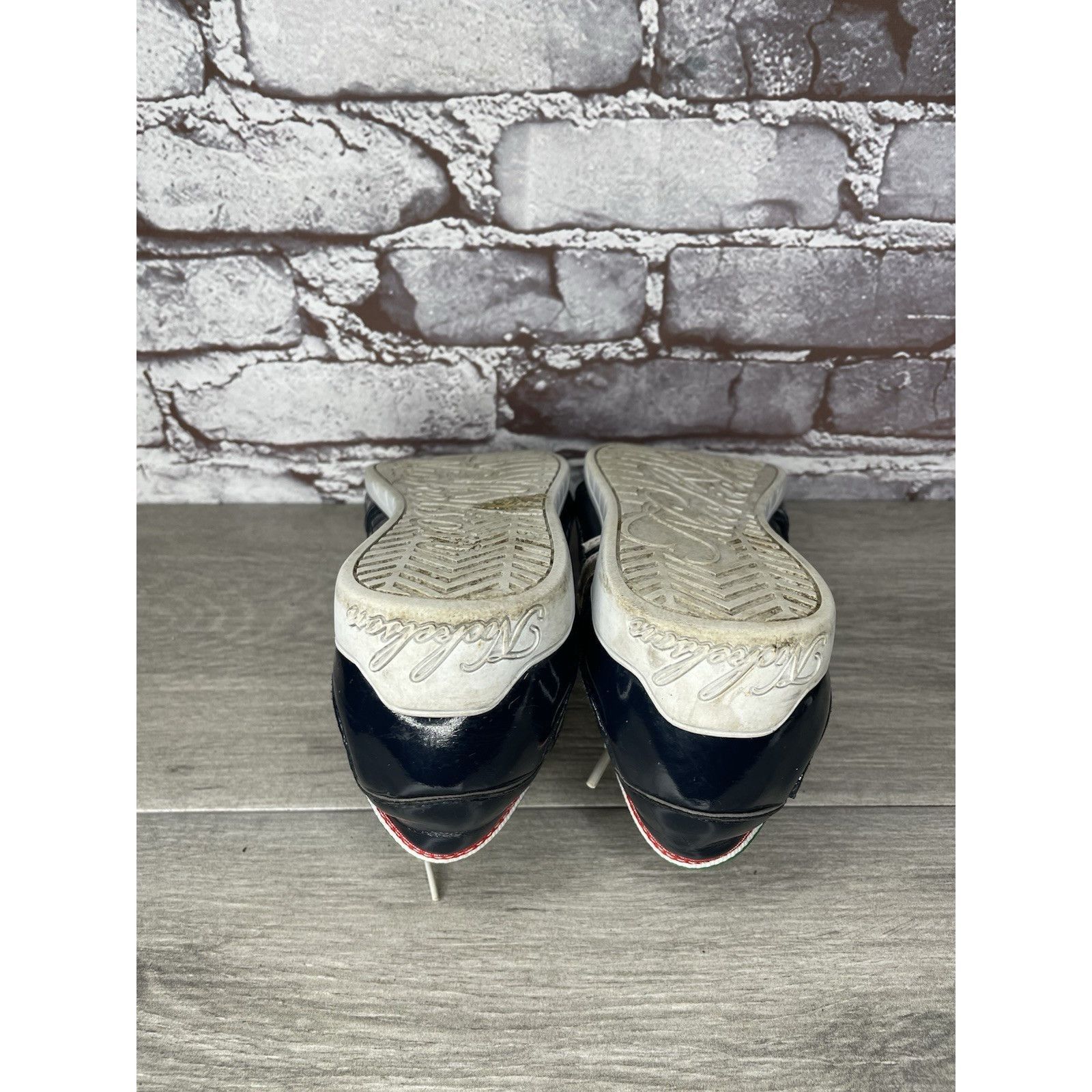 Studio Nicholson NICKELSON Fiera Blue Patent Leather Low Top Lace Sneakers Wo Size US 7.5 / IT 37.5 - 21 Thumbnail