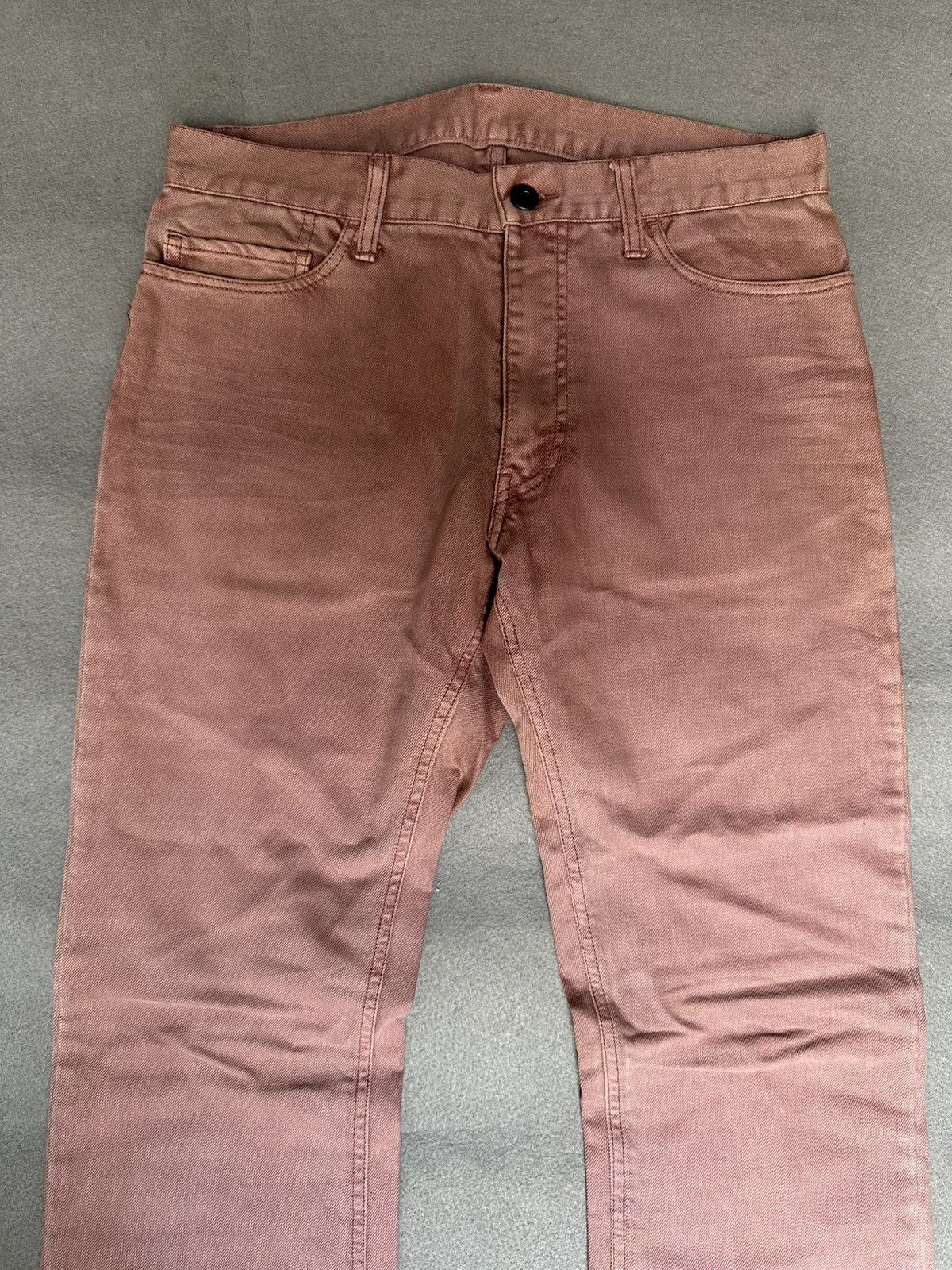 Japanese Brand FLARE Difference Rupert Pink Denim Size US 31 - 4 Thumbnail
