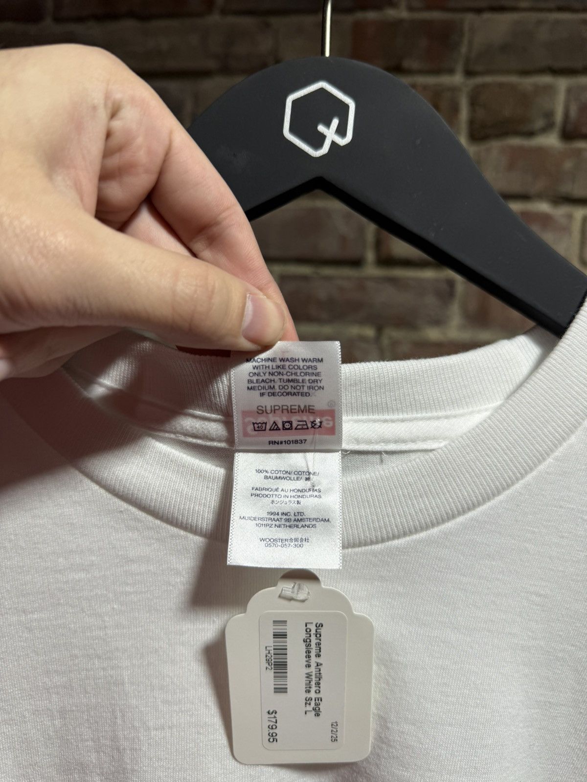 Supreme Supreme Antihero Eagle L/S White Sz. L Size US L / EU 52-54 / 3 - 4 Thumbnail