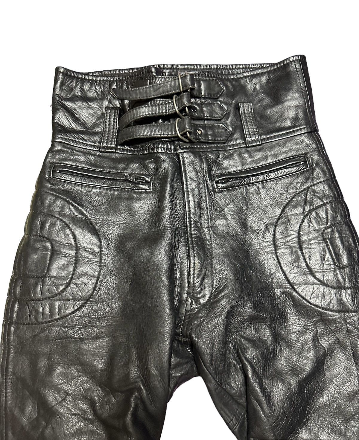 Japanese Brand Komine Leather biker pants Size US 28 / EU 44 - 6 Thumbnail