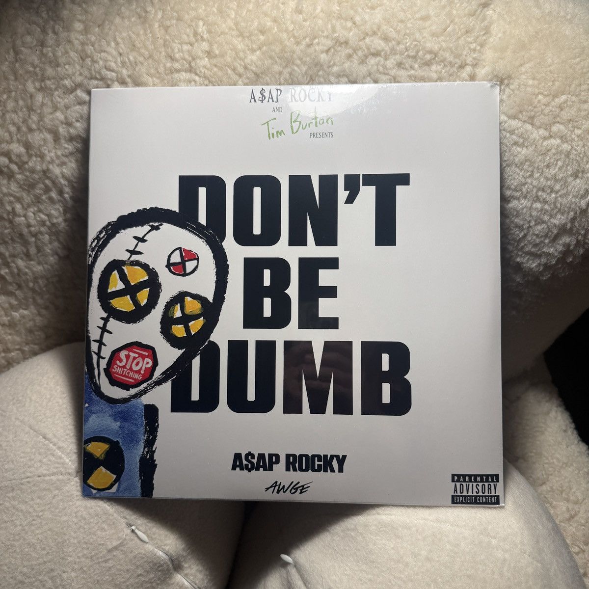 AWGE A$AP Rocky Don’t Be Dumb Dummy Signed Vinyl Size ONE SIZE - 3 Thumbnail
