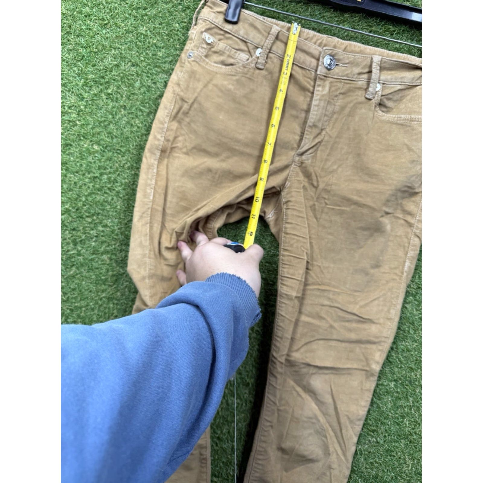 True Religion VINTAGE True Religion Corduroy Pants Womens Slim 28 Beige 26 Inseam 28x26 Halle Size 28" / US 6 / IT 42 - 7 Thumbnail